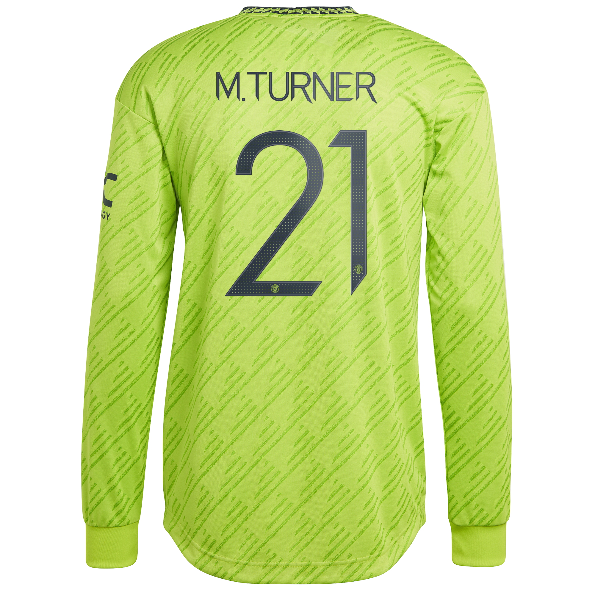 Manchester United Cup Third Authentic Shirt 2022-23 - Long Sleeve with M.Turner 21 printing