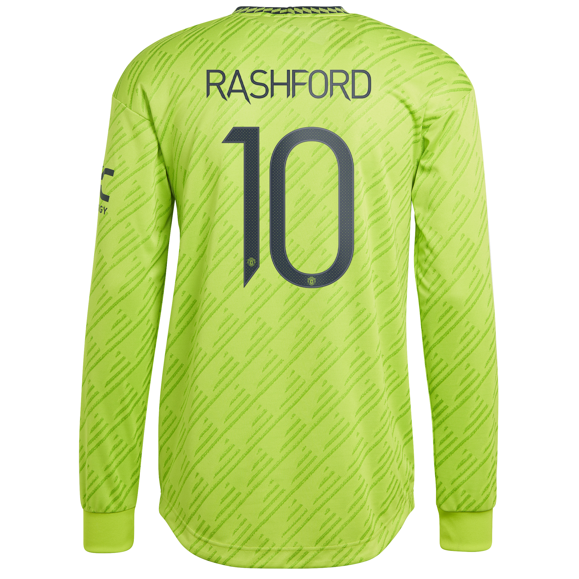 Manchester United Cup Third Authentic Shirt 2022-23 - Long Sleeve with Rashford 10 printing