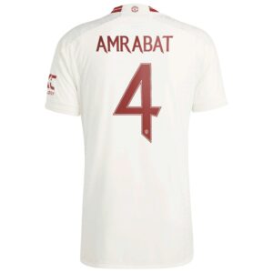 Manchester United Cup Third Authentic Shirt 2023-24 with Amrabat 4 printing