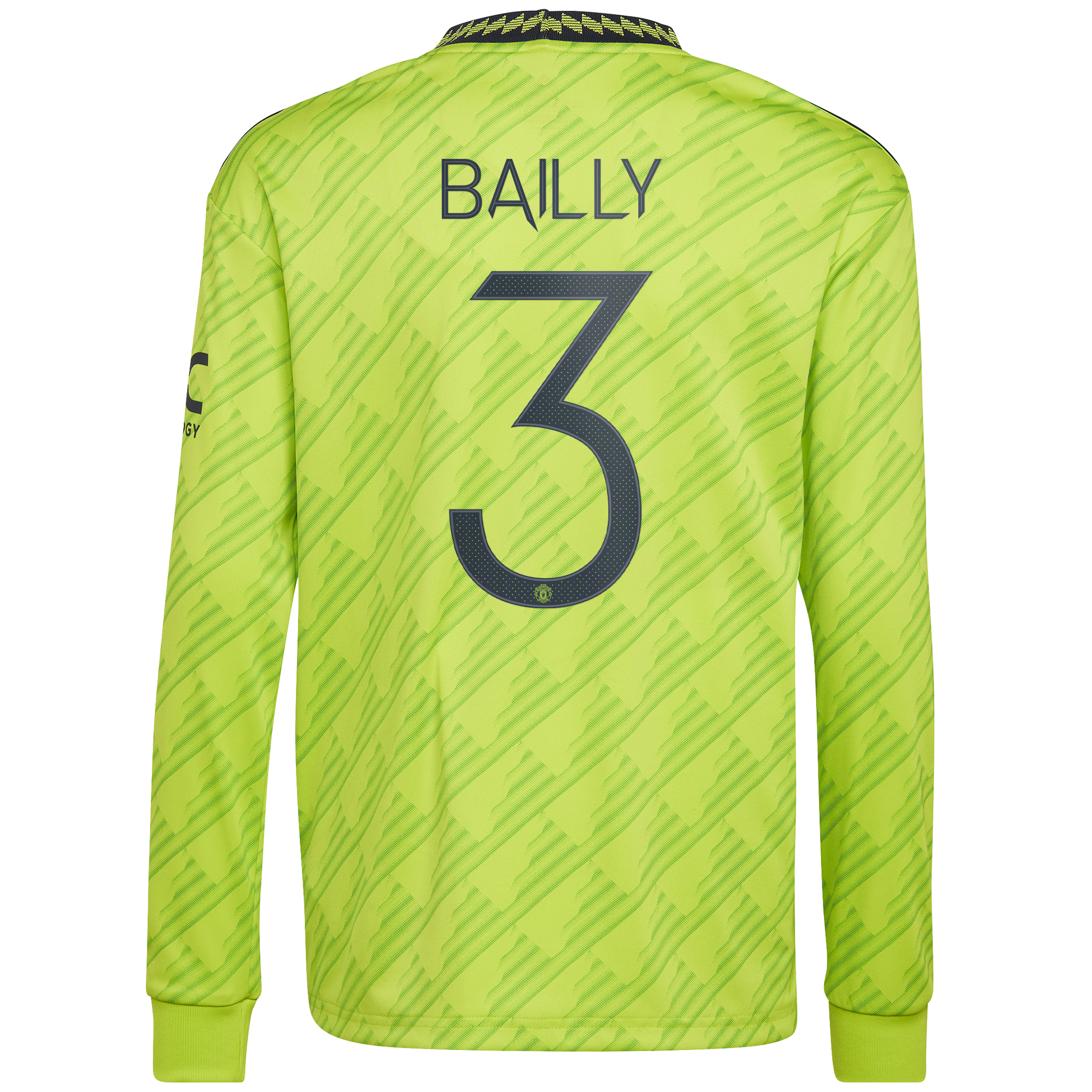 Manchester United Cup Third Shirt 2022-23 - Long Sleeve with Bailly 3 printing
