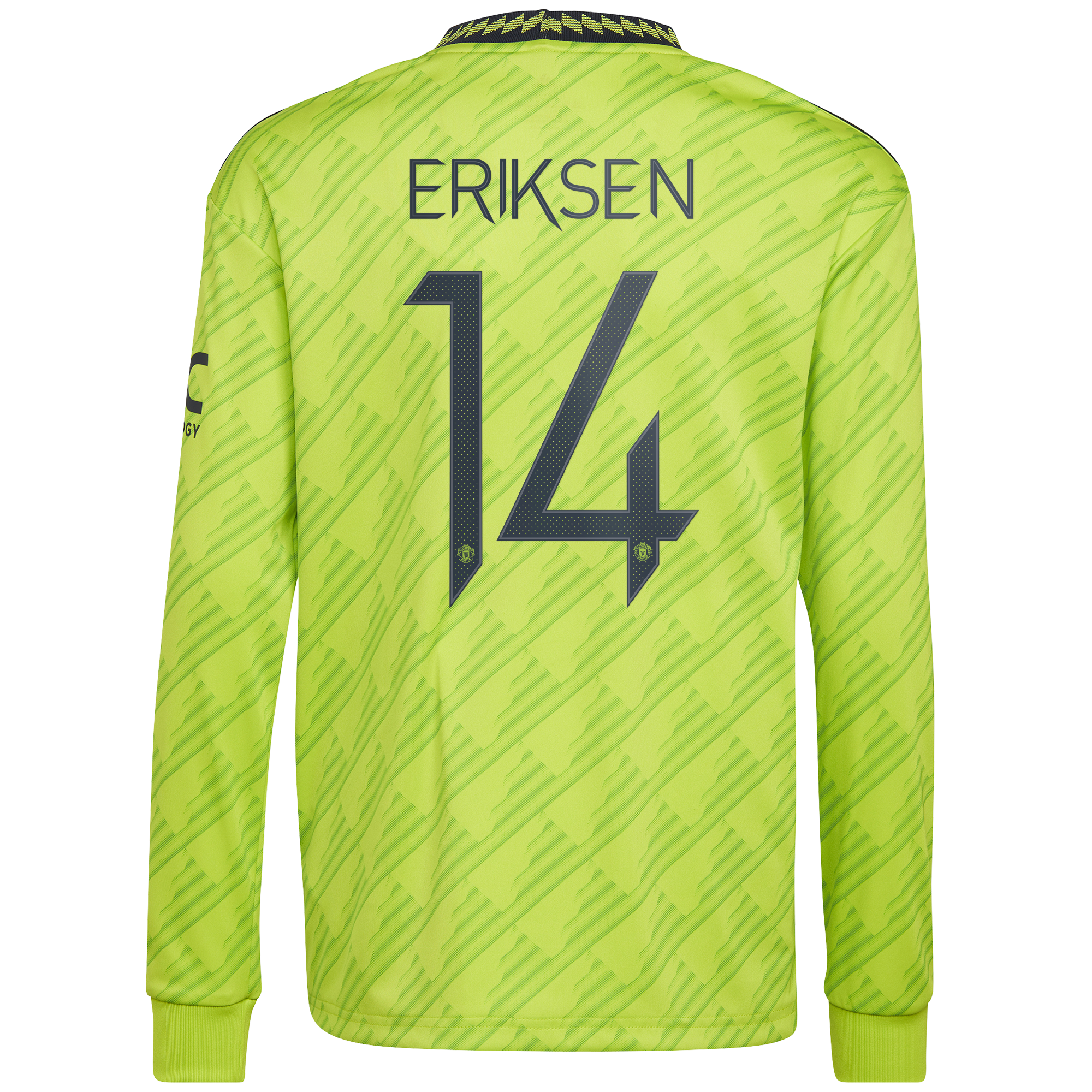 Manchester United Cup Third Shirt 2022-23 - Long Sleeve with Eriksen 14 printing