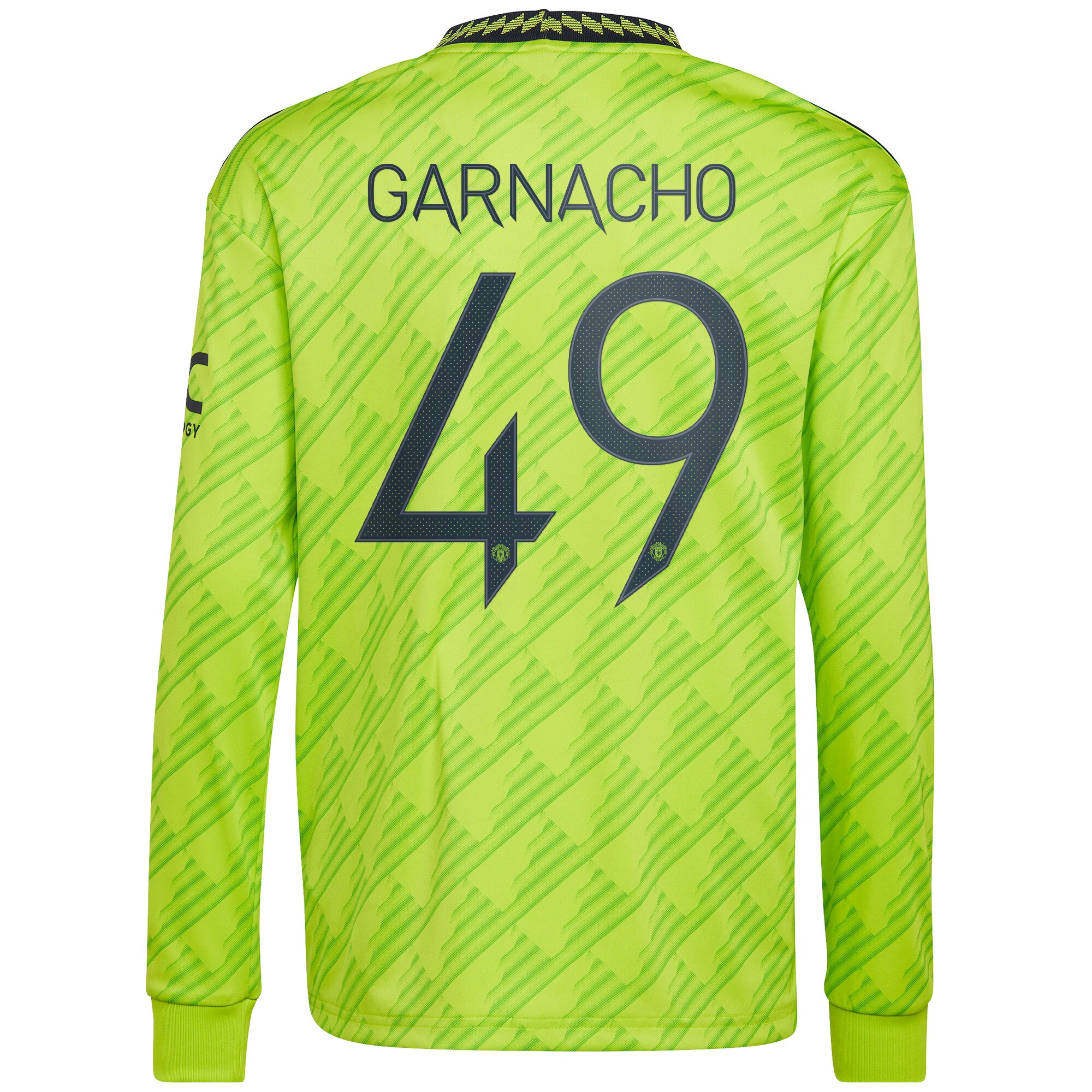 Manchester United Cup Third Shirt 2022-23 - Long Sleeve with Garnacho 49 printing