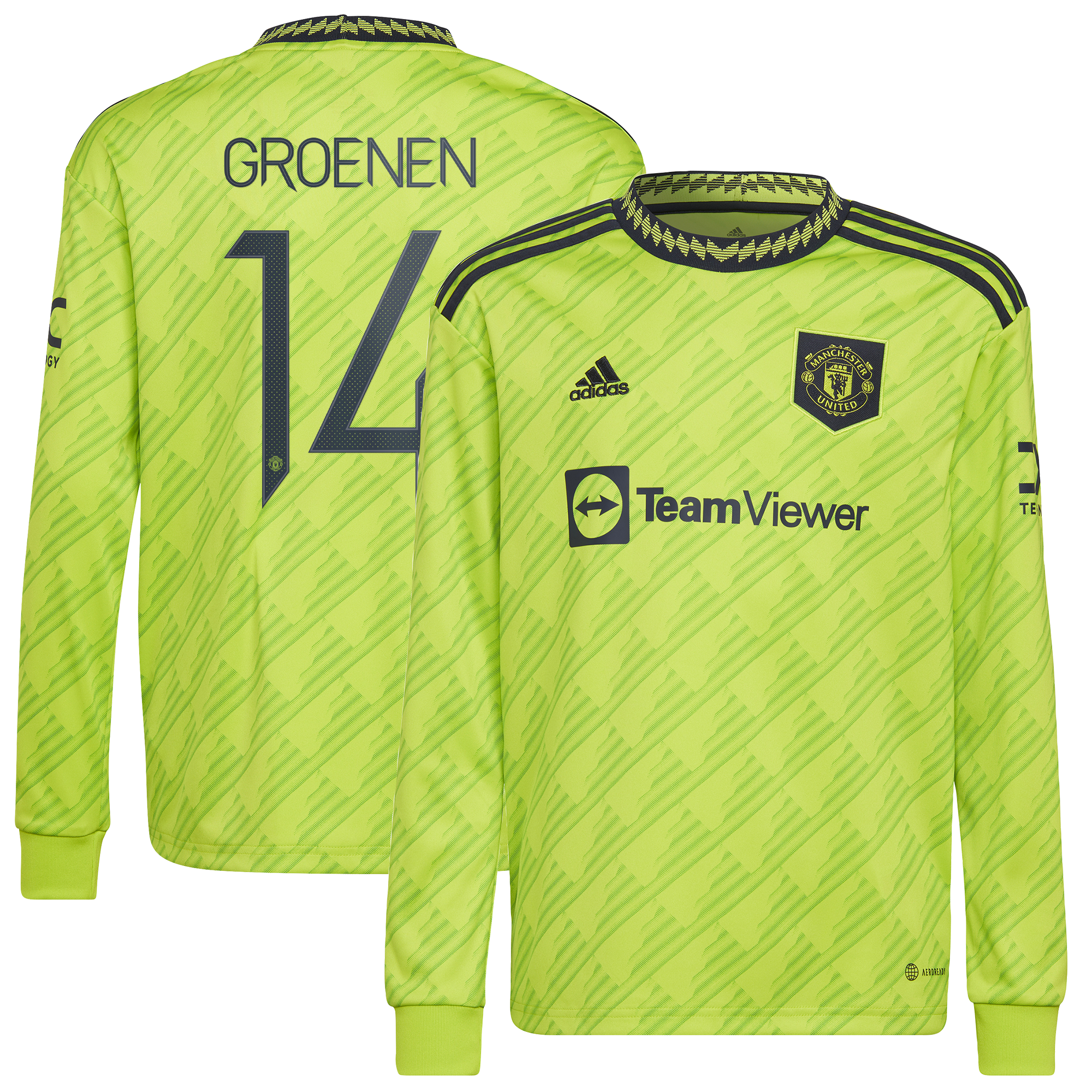 Manchester United Cup Third Shirt 2022-23 - Long Sleeve with Groenen 14 printing