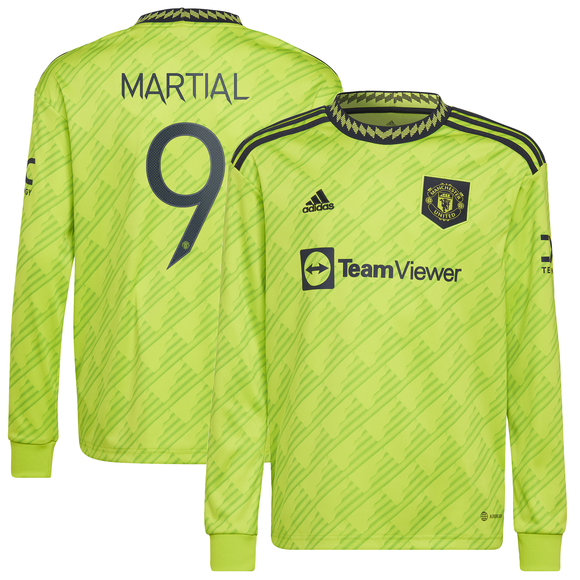 Manchester United Cup Third Shirt 2022-23 - Long Sleeve with Martial 9 printing