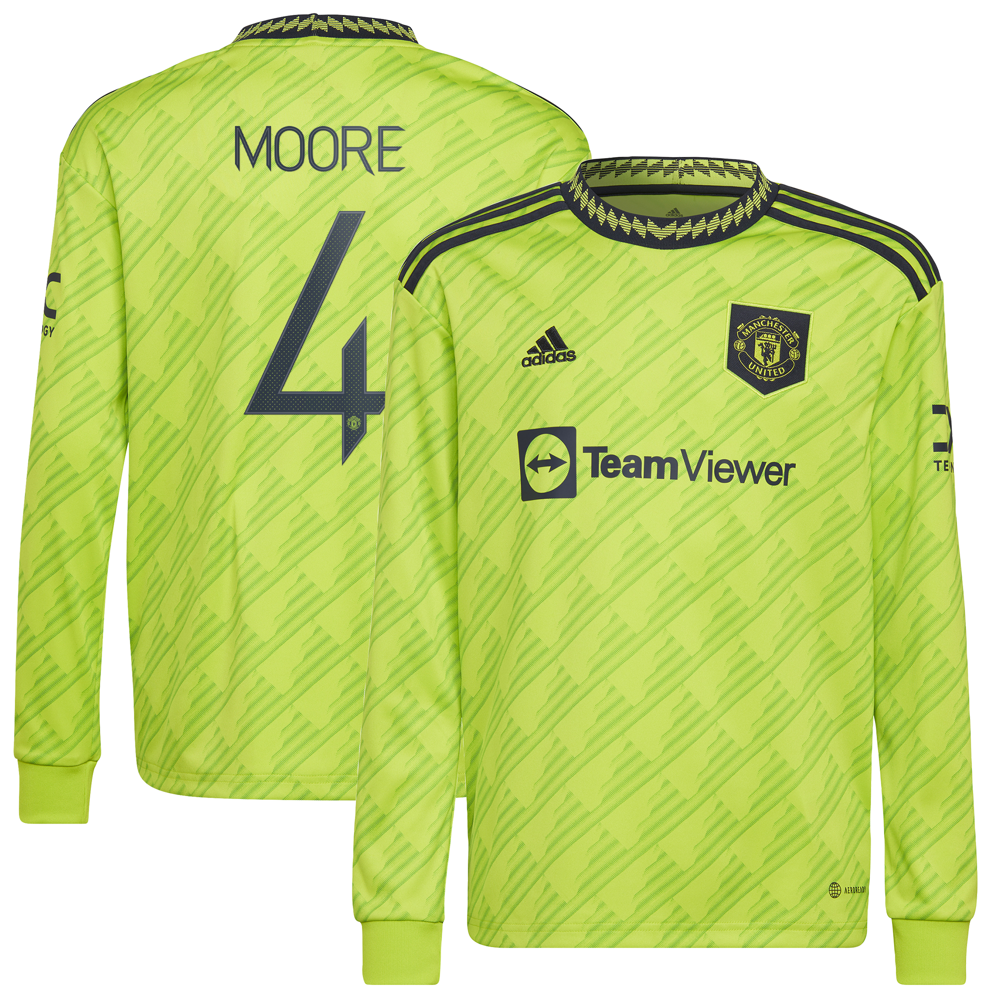 Manchester United Cup Third Shirt 2022-23 - Long Sleeve with Moore 4 printing