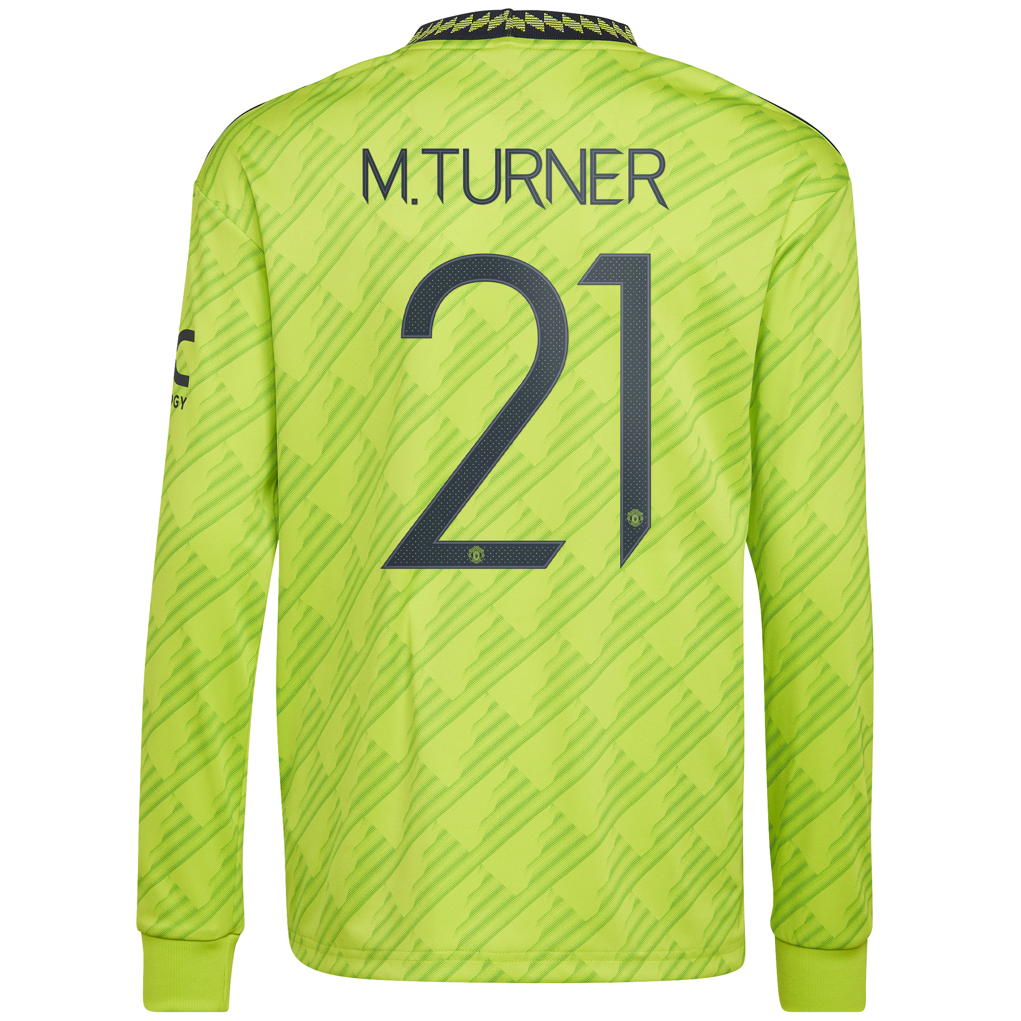Manchester United Cup Third Shirt 2022-23 - Long Sleeve with M.Turner 21 printing
