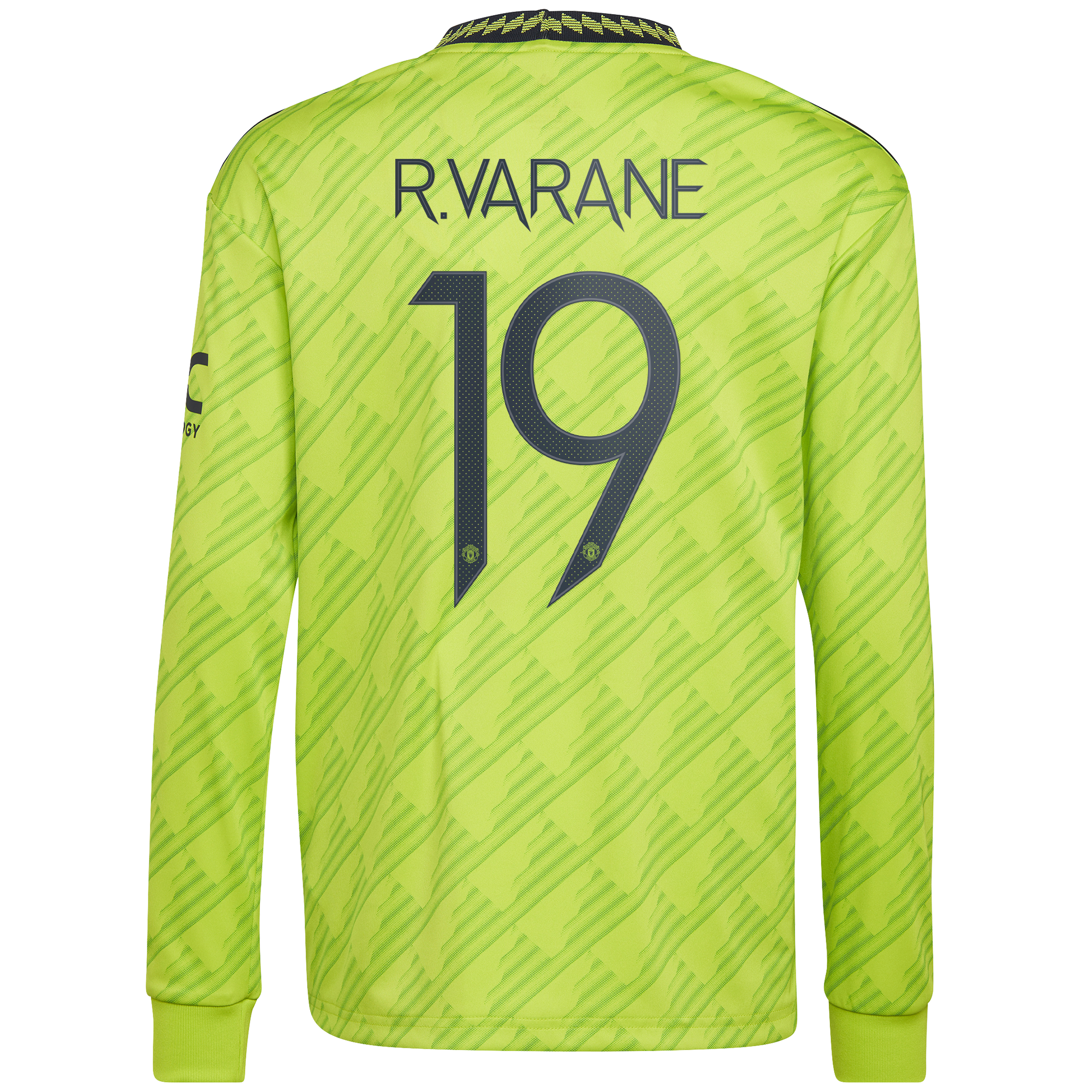 Manchester United Cup Third Shirt 2022-23 - Long Sleeve with R. Varane 19 printing