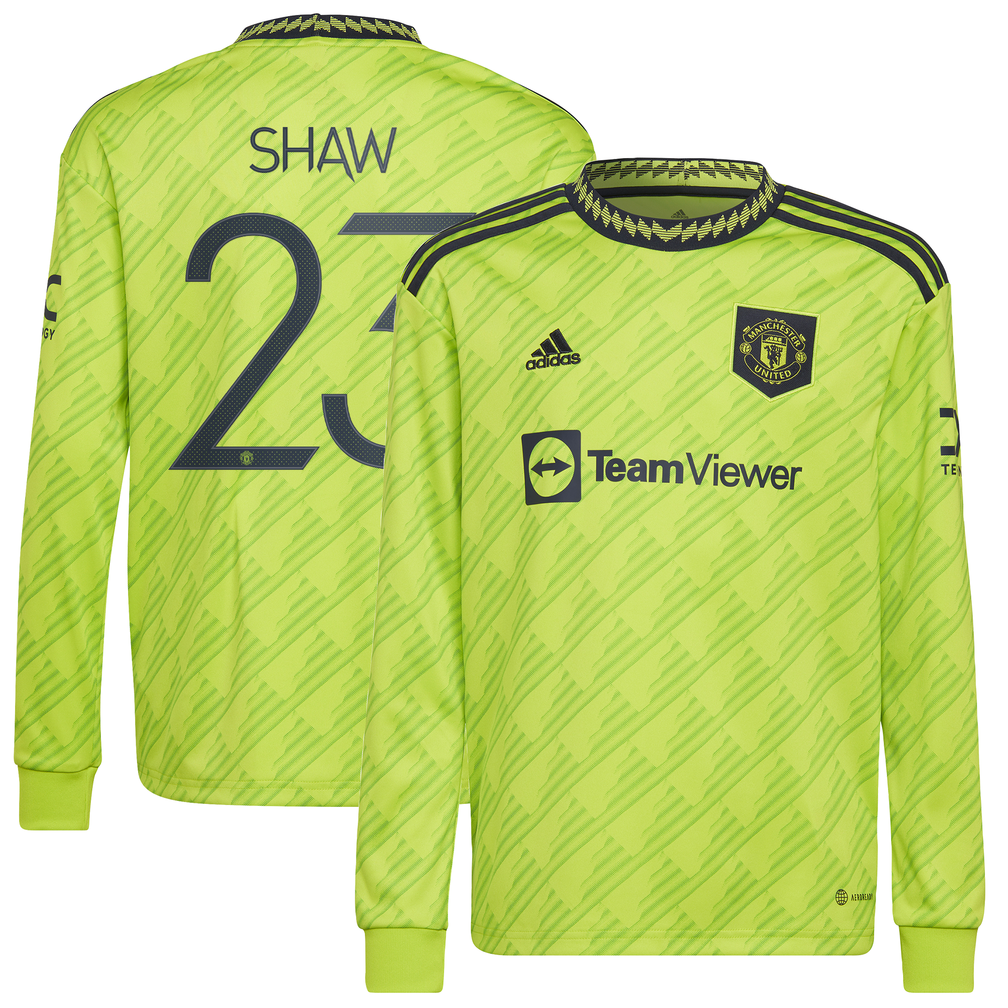 Manchester United Cup Third Shirt 2022-23 - Long Sleeve with Shaw 23 printing