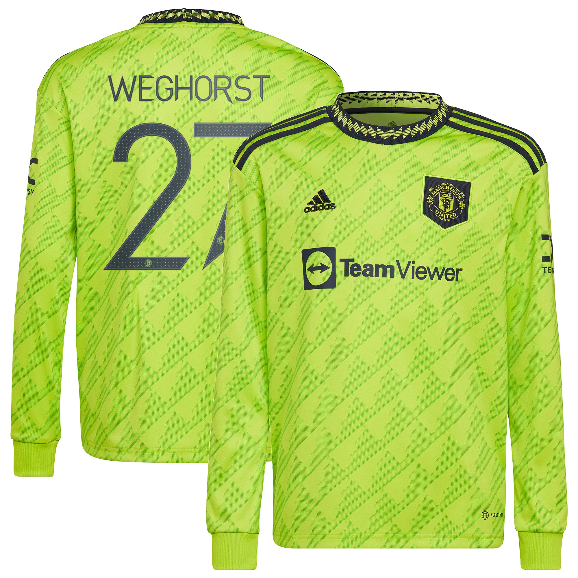 Manchester United Cup Third Shirt 2022-23 - Long Sleeve with Weghorst 27 printing