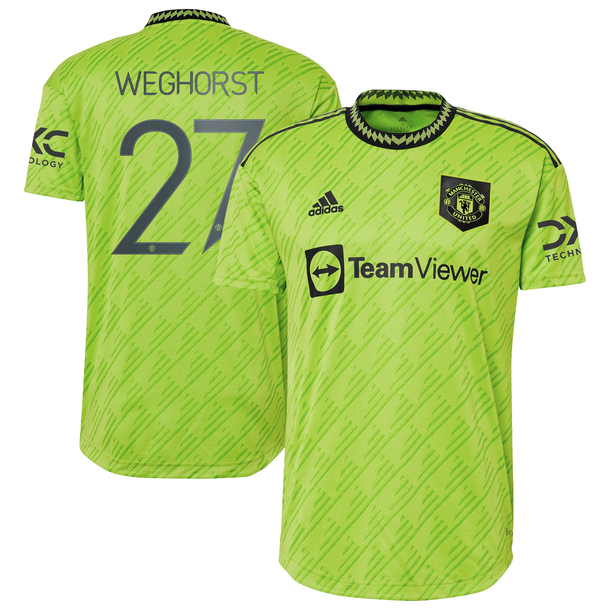 Manchester United Cup Third Shirt 2022-23 with Weghorst 27 printing