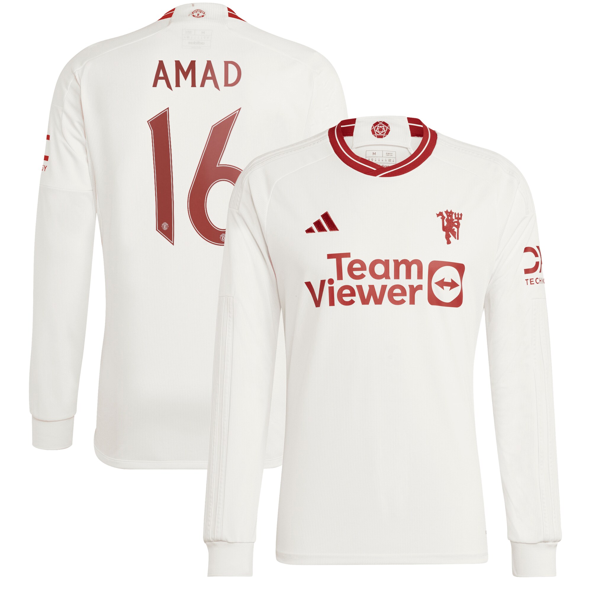 Manchester United Cup Third Shirt 2023-24 Long sleeve with Amad 16 printing