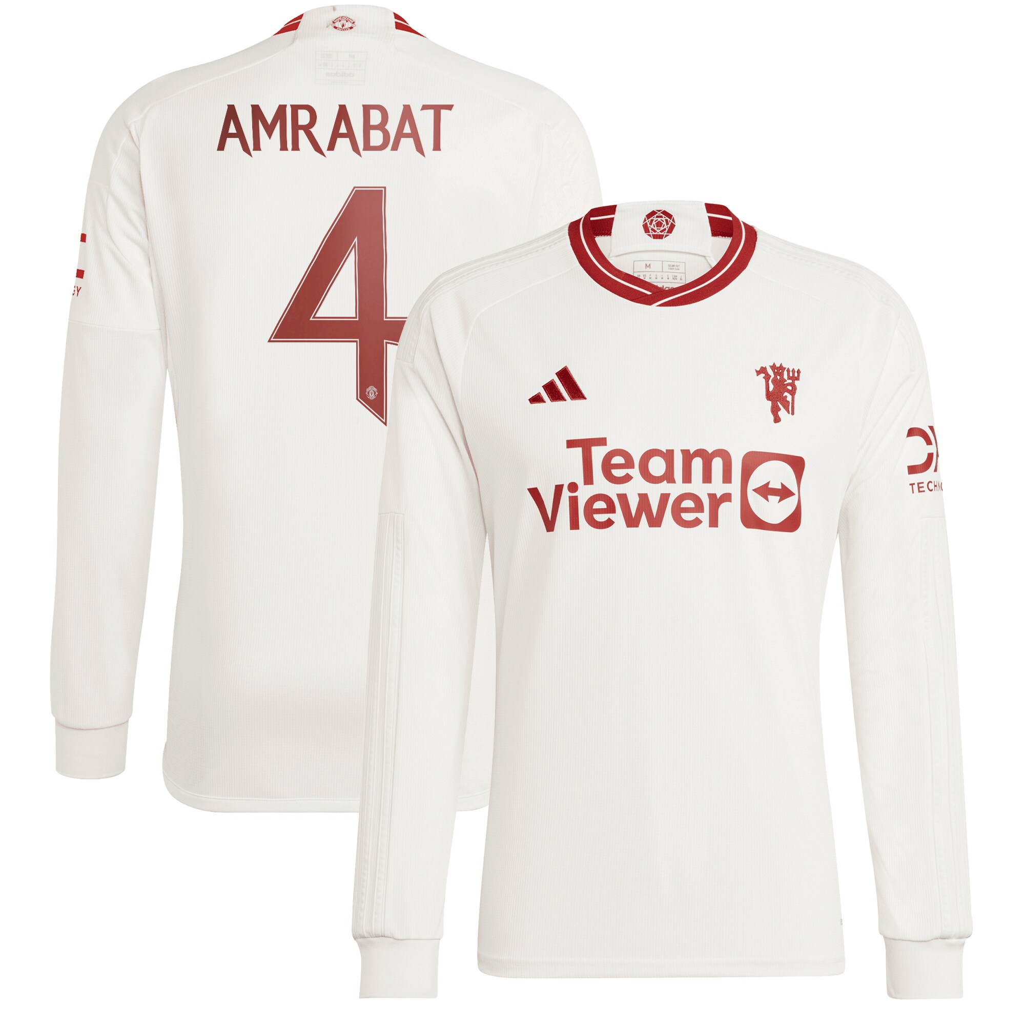 Manchester United Cup Third Shirt 2023-24 Long sleeve with Amrabat 4 printing