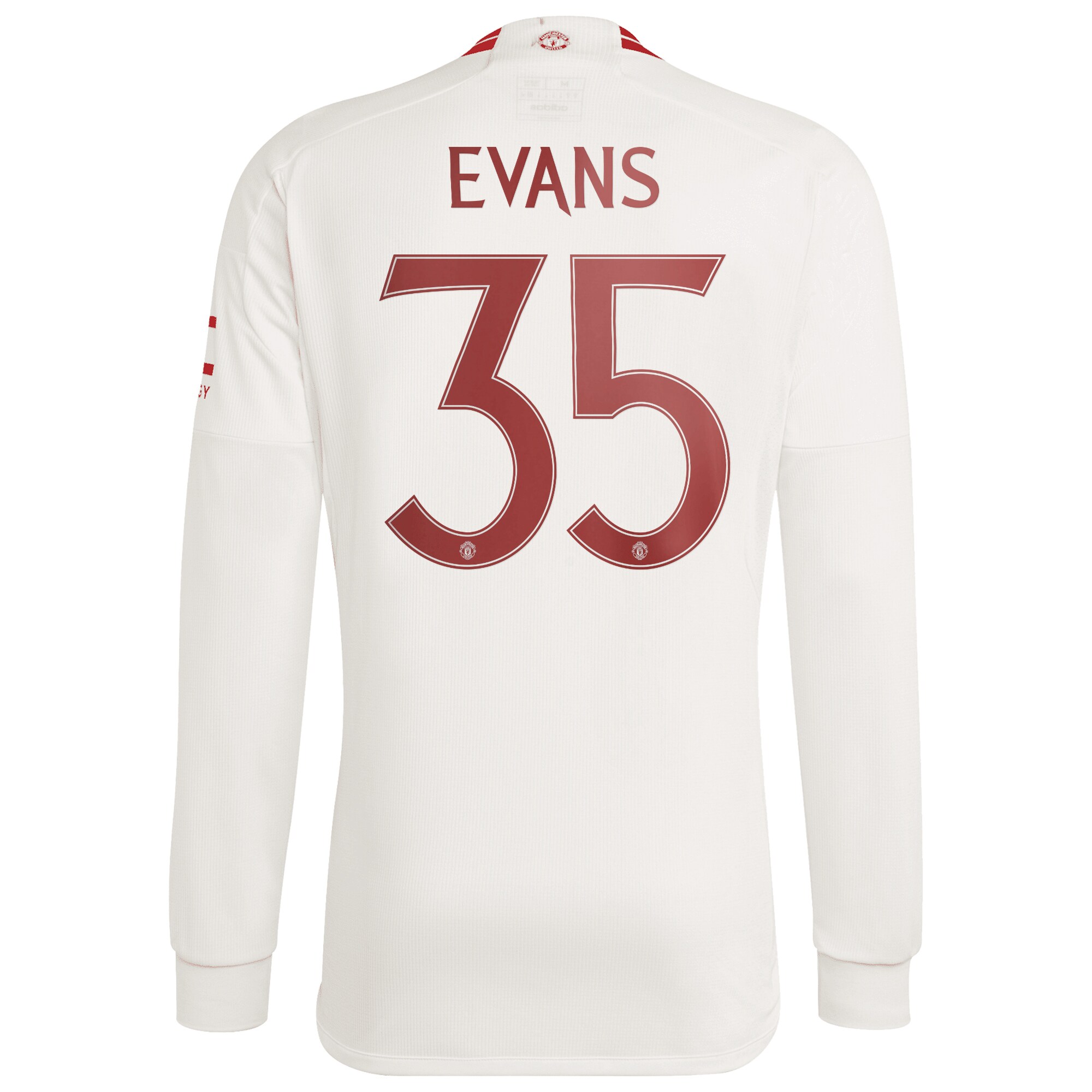 Manchester United Cup Third Shirt 2023-24 Long sleeve with Evans 35 printing