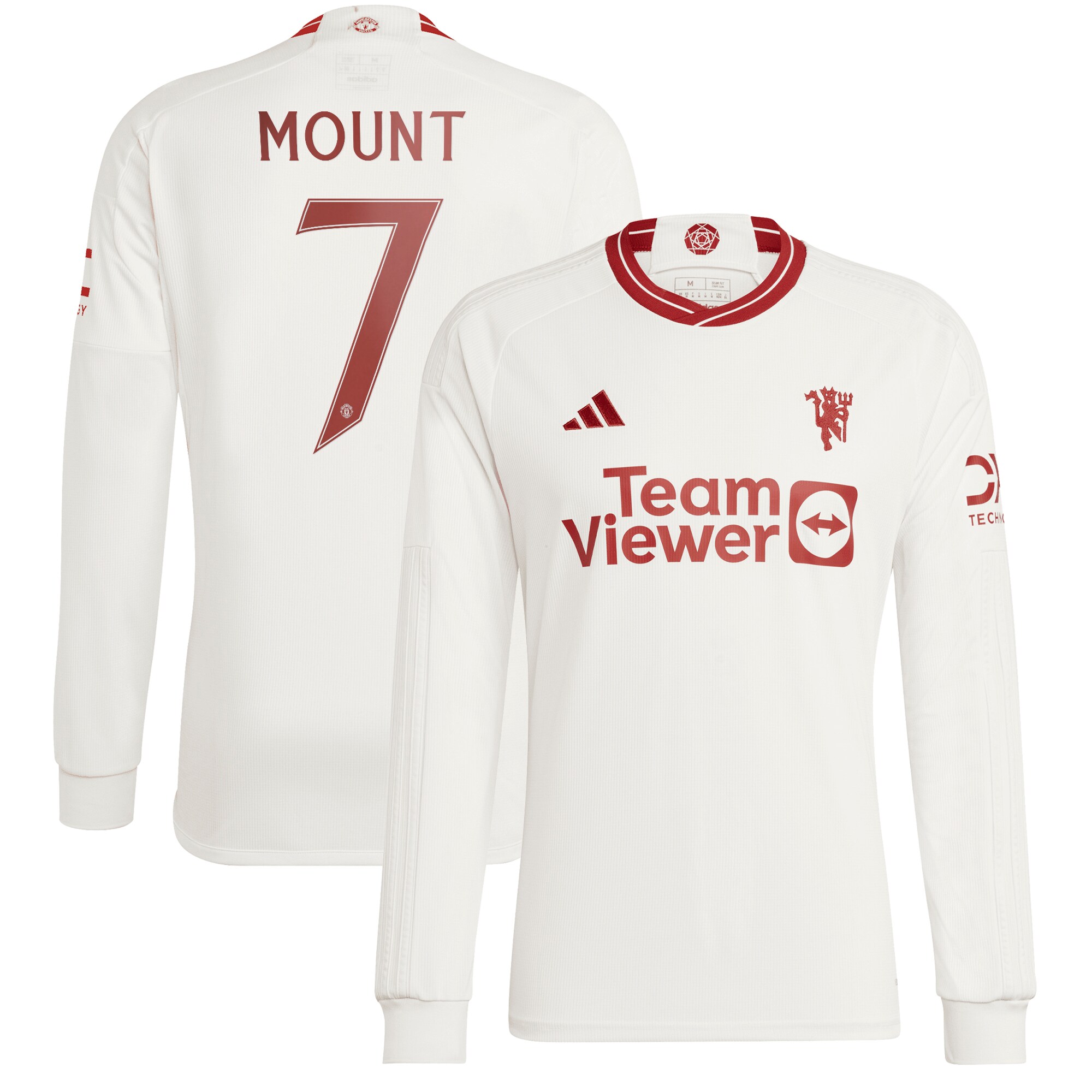 Manchester United Cup Third Shirt 2023-24 Long sleeve with Mount 7 printing
