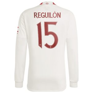 Manchester United Cup Third Shirt 2023-24 Long sleeve with Reguilón 15 printing