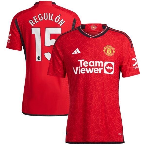 Manchester United EPL Home Authentic Shirt 2023-24 with Reguilón 15 ...