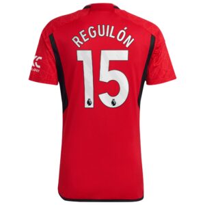 Manchester United EPL Home Shirt 2023-24 with Reguilón 15 printing