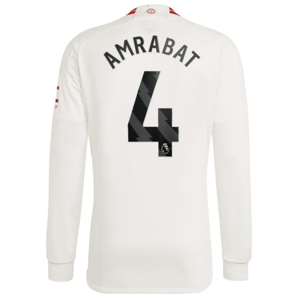 Manchester United EPL Third Shirt 2023-24 Long sleeve with Amrabat 4 printing