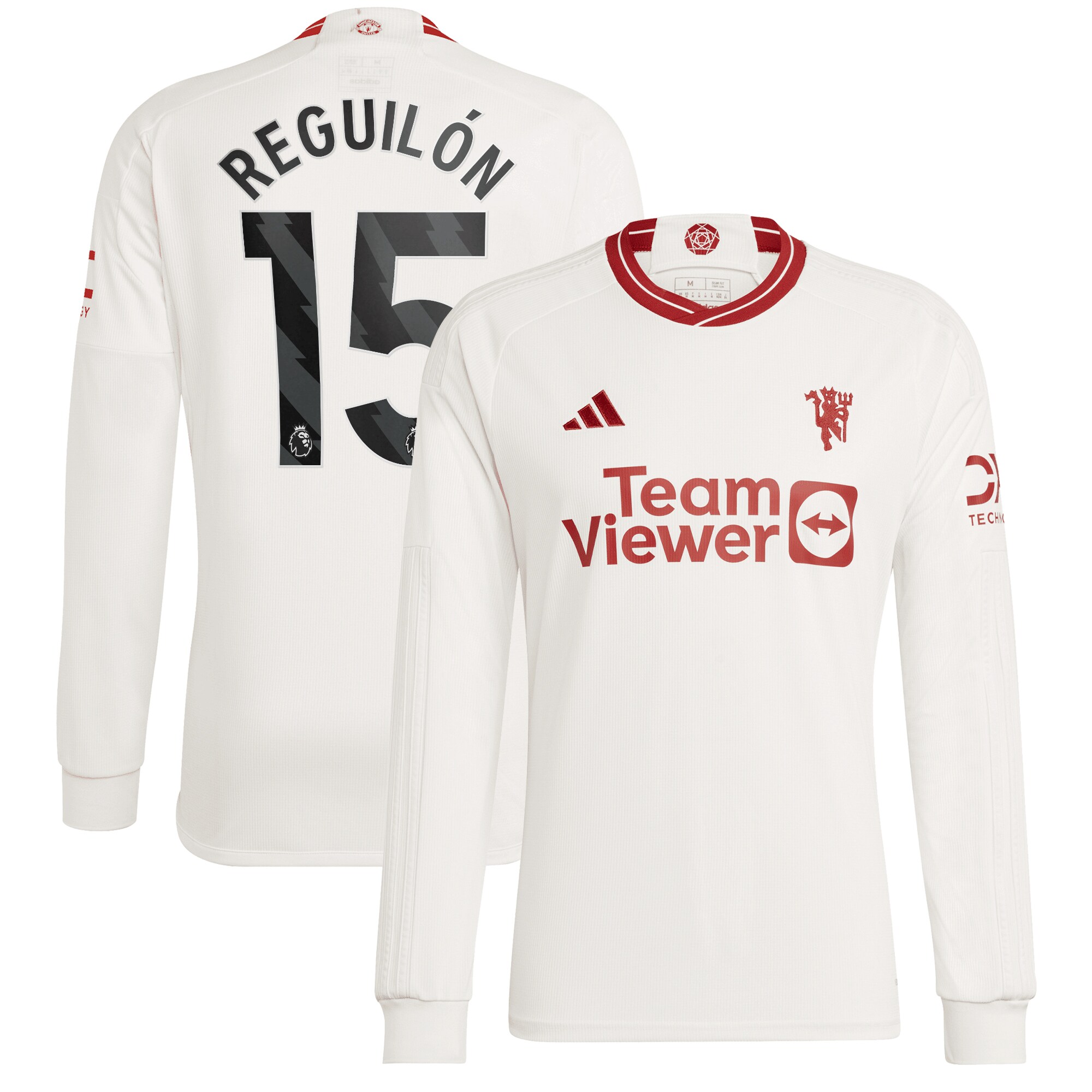 Manchester United EPL Third Shirt 2023-24 Long sleeve with Reguilón 15 printing