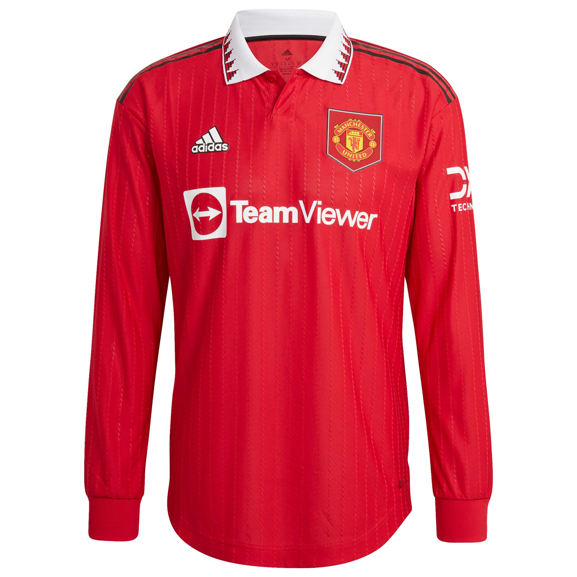 Manchester United Home Authentic Shirt 2022-23 - Long Sleeve with Casemiro 18 printing
