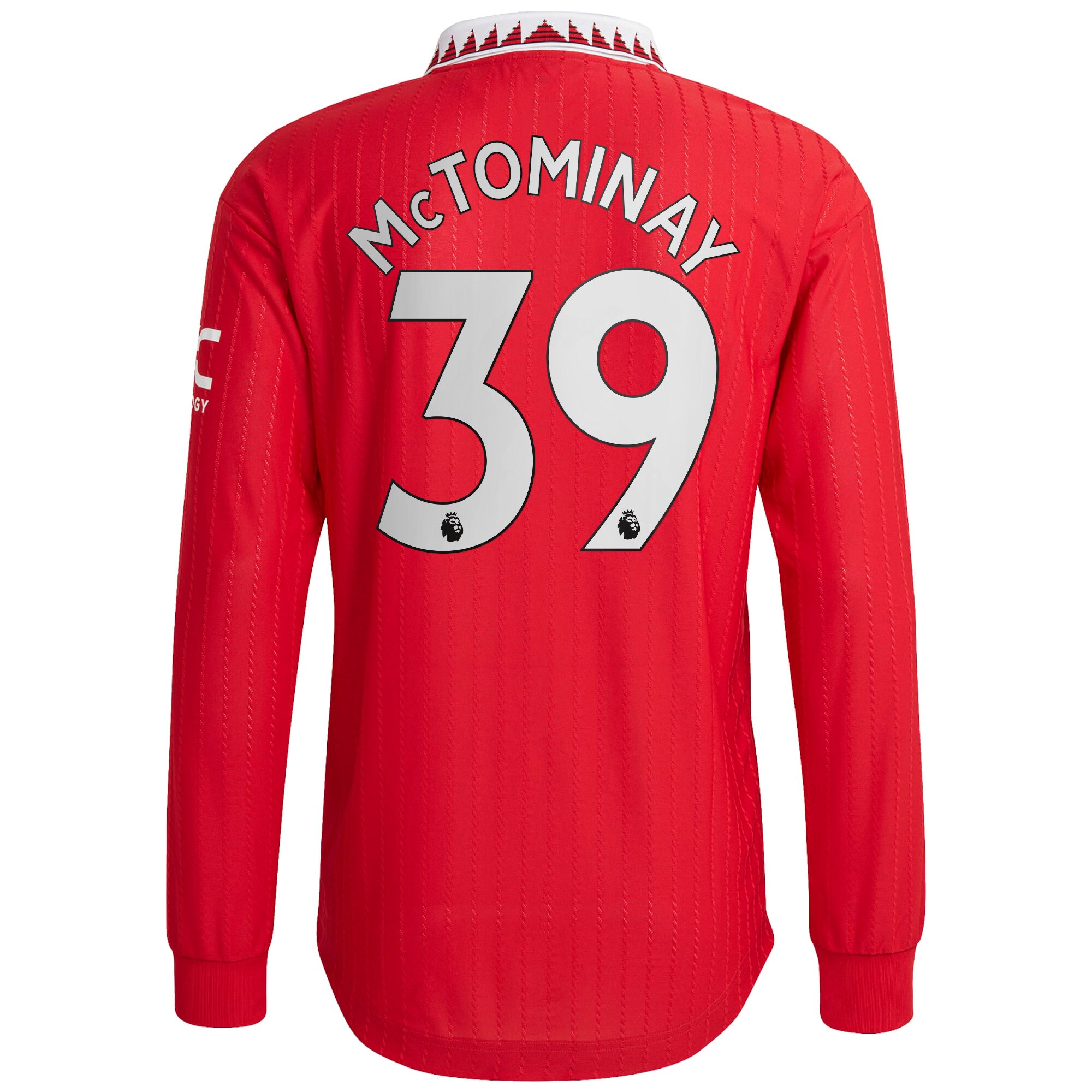 Manchester United Home Authentic Shirt 2022-2023 with McTominay 39 printing