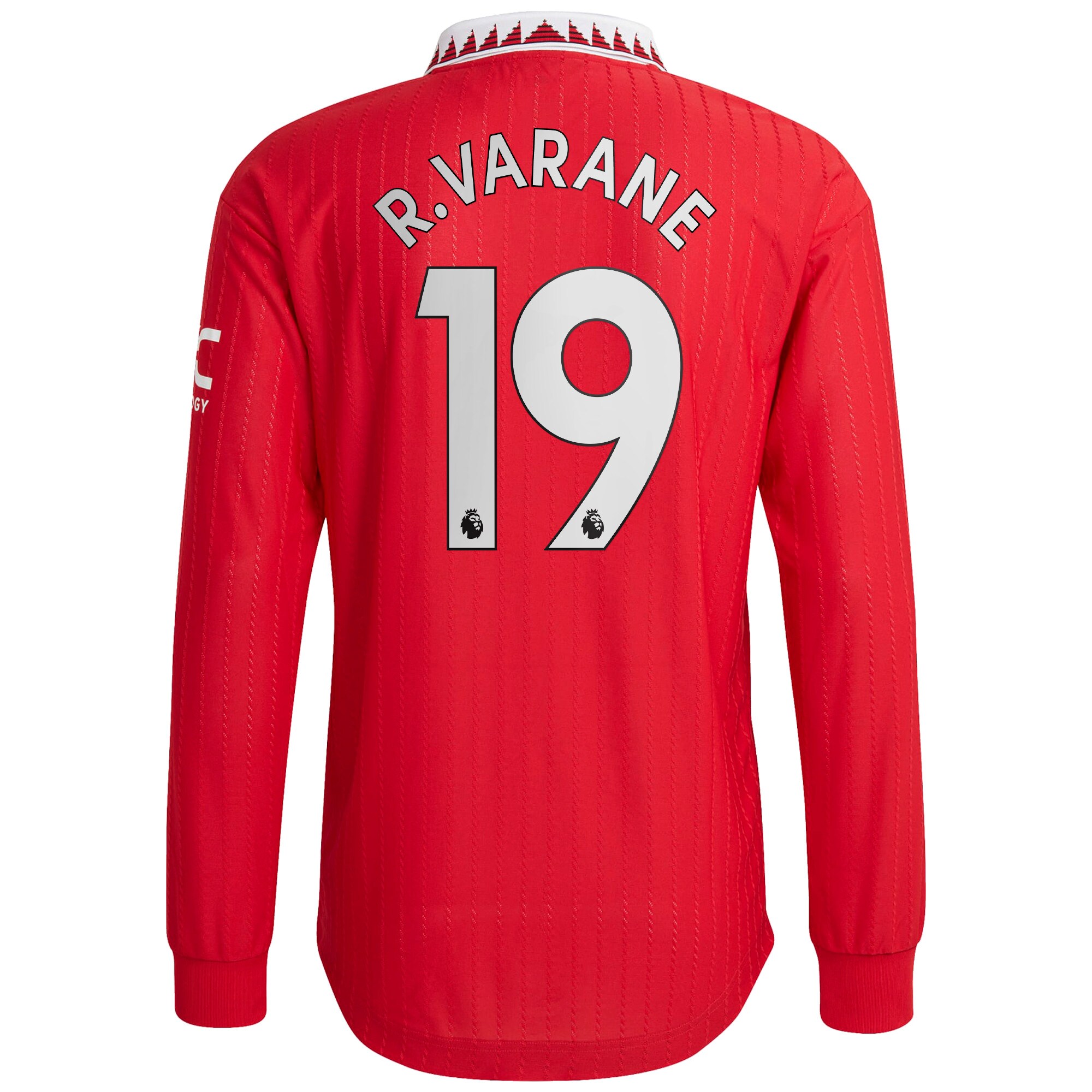 Manchester United Home Authentic Shirt 2022-2023 with R. Varane 19 printing