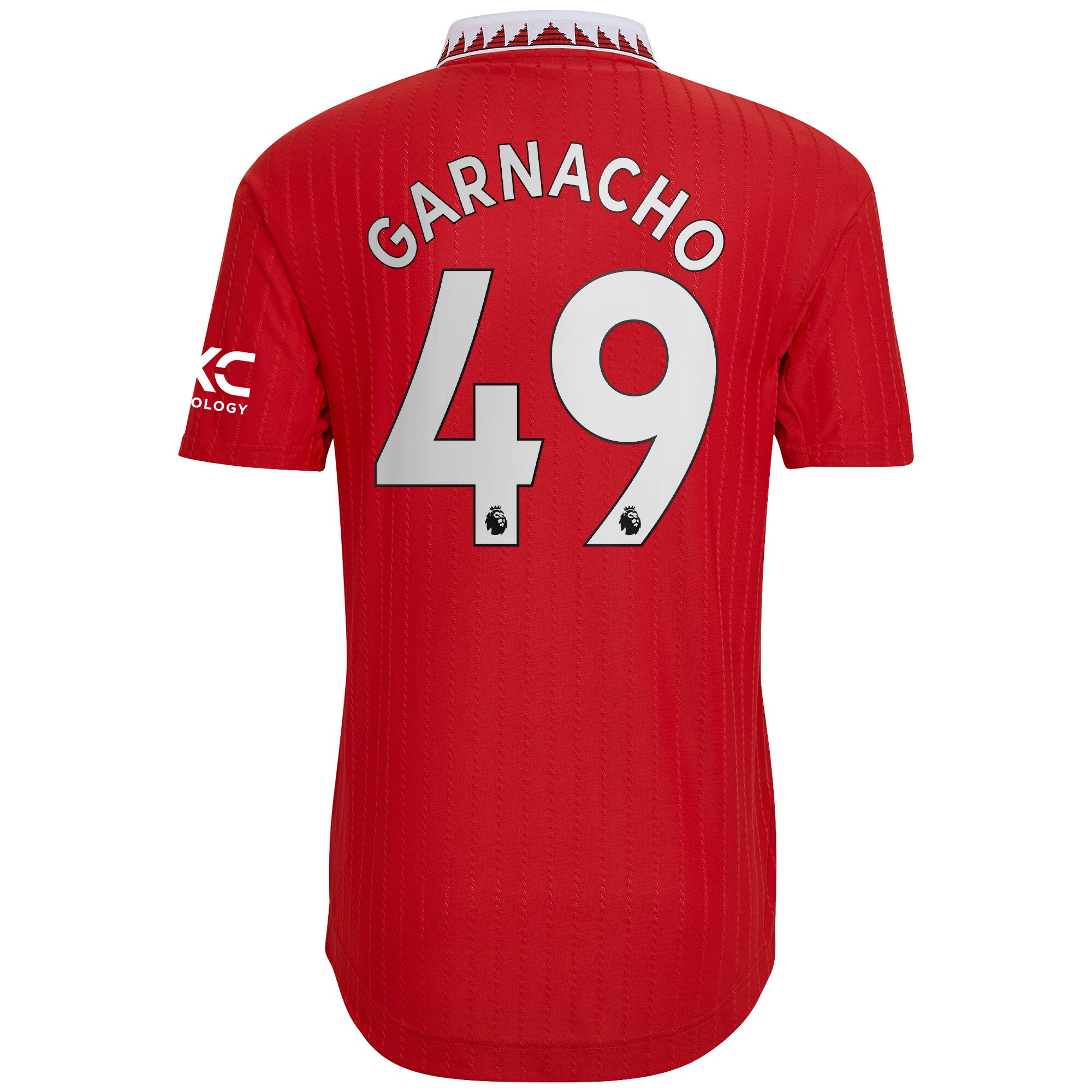 Manchester United Home Authentic Shirt 2022-23 with Garnacho 49 printing