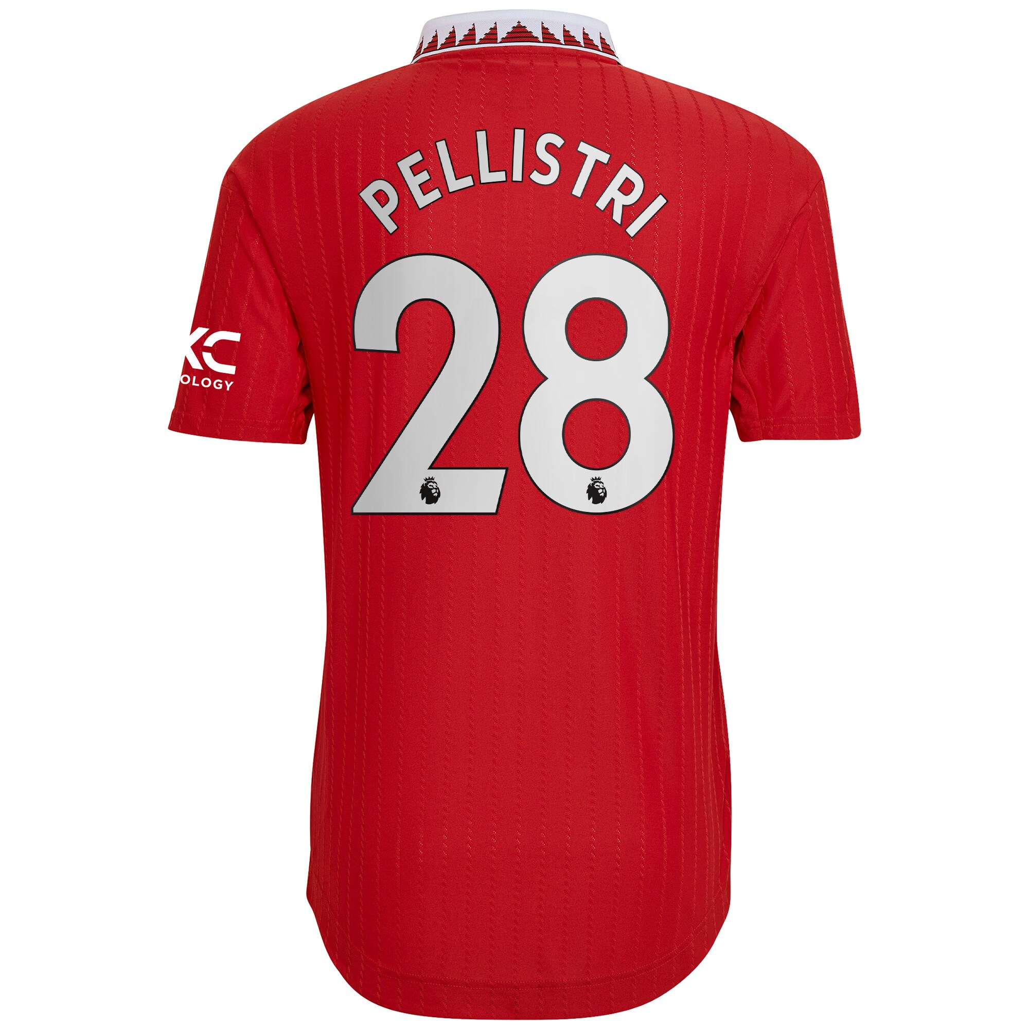 Manchester United Home Authentic Shirt 2022-23 with Pellistri 28 printing
