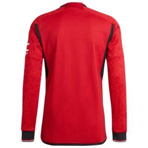 Manchester United Home Authentic Shirt 2023-24 Long Sleeve