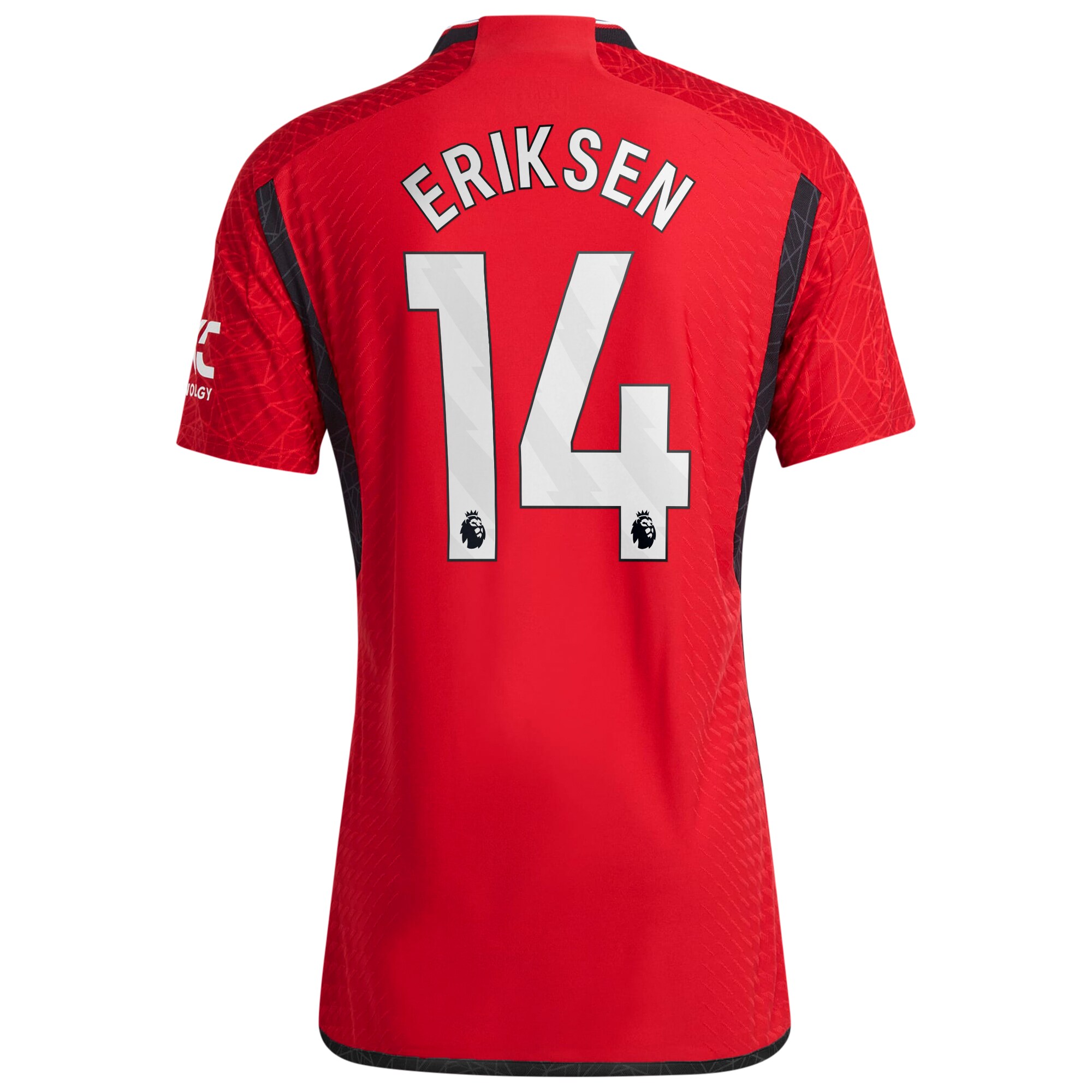 Manchester United Home Authentic Shirt 2023-24 with Eriksen 14 printing