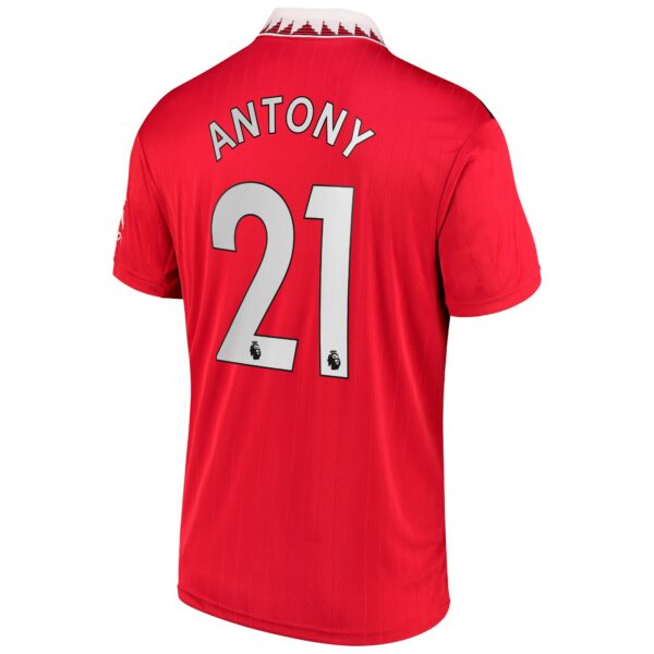 Manchester United Home Shirt 2022-23 with Antony 21 printing