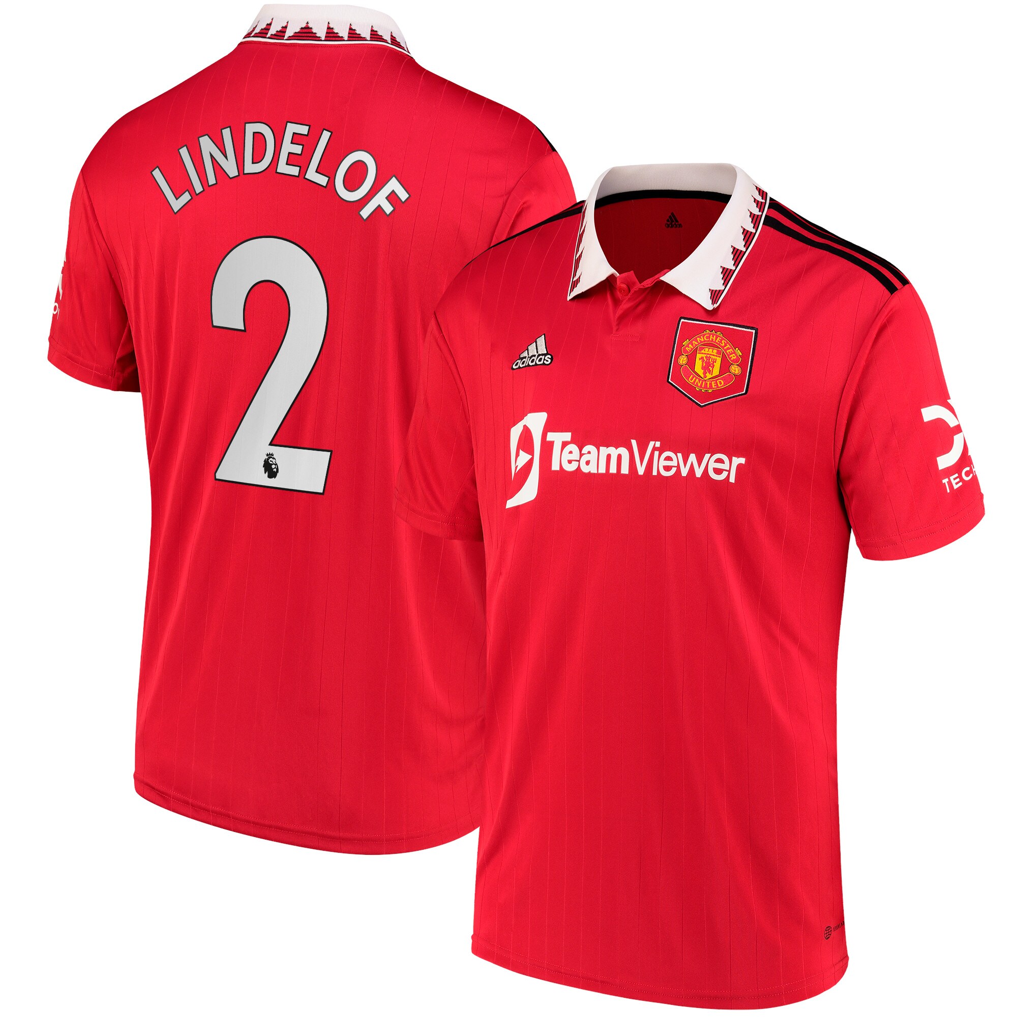 Manchester United Home Shirt 2022-23 with Lindelof 2 printing