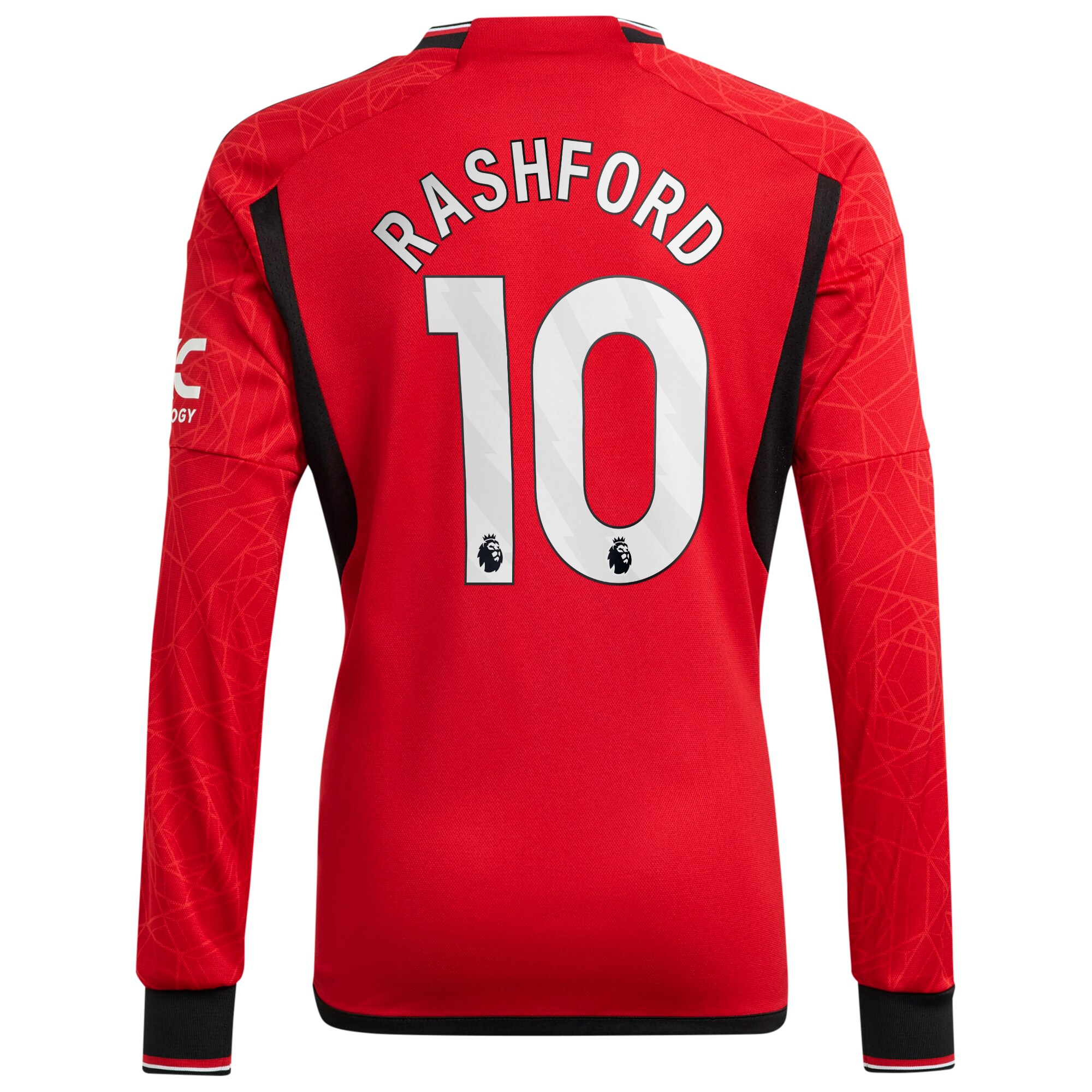 Manchester United Home Shirt 2023-24 Long Sleeve with Rashford 10 printing
