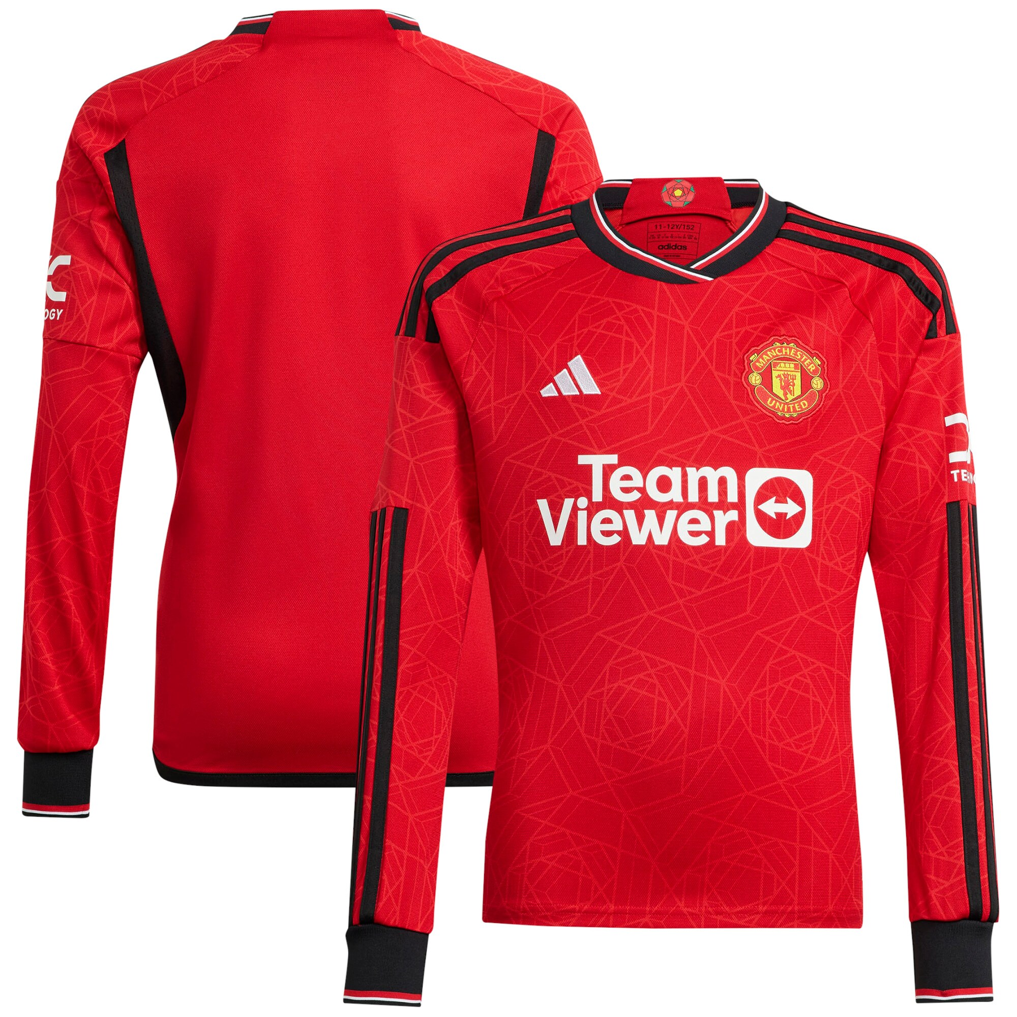 Manchester United Home Shirt 2023-24 Long Sleeve