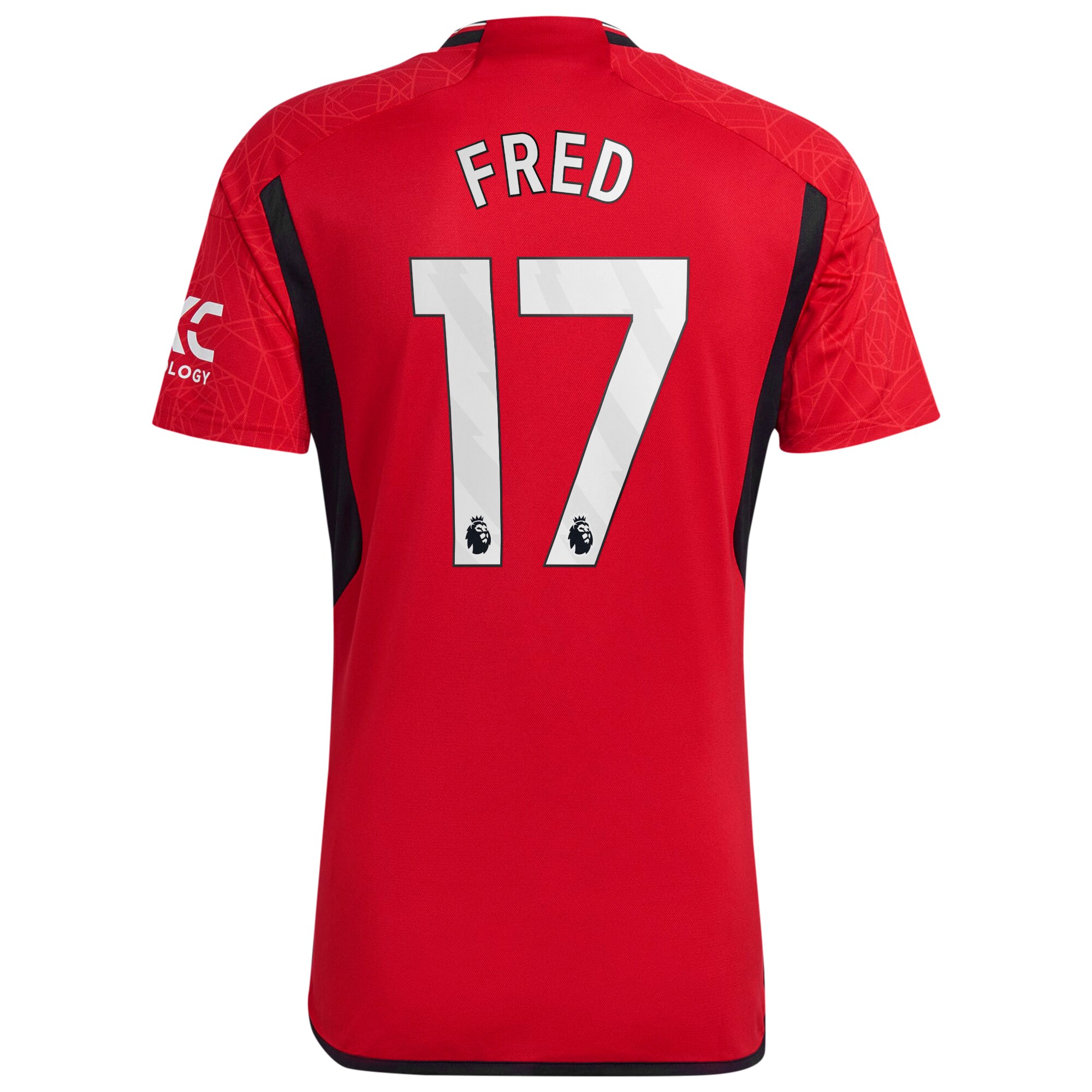 Manchester United Home Shirt 2023-24 with Fred 17 printing