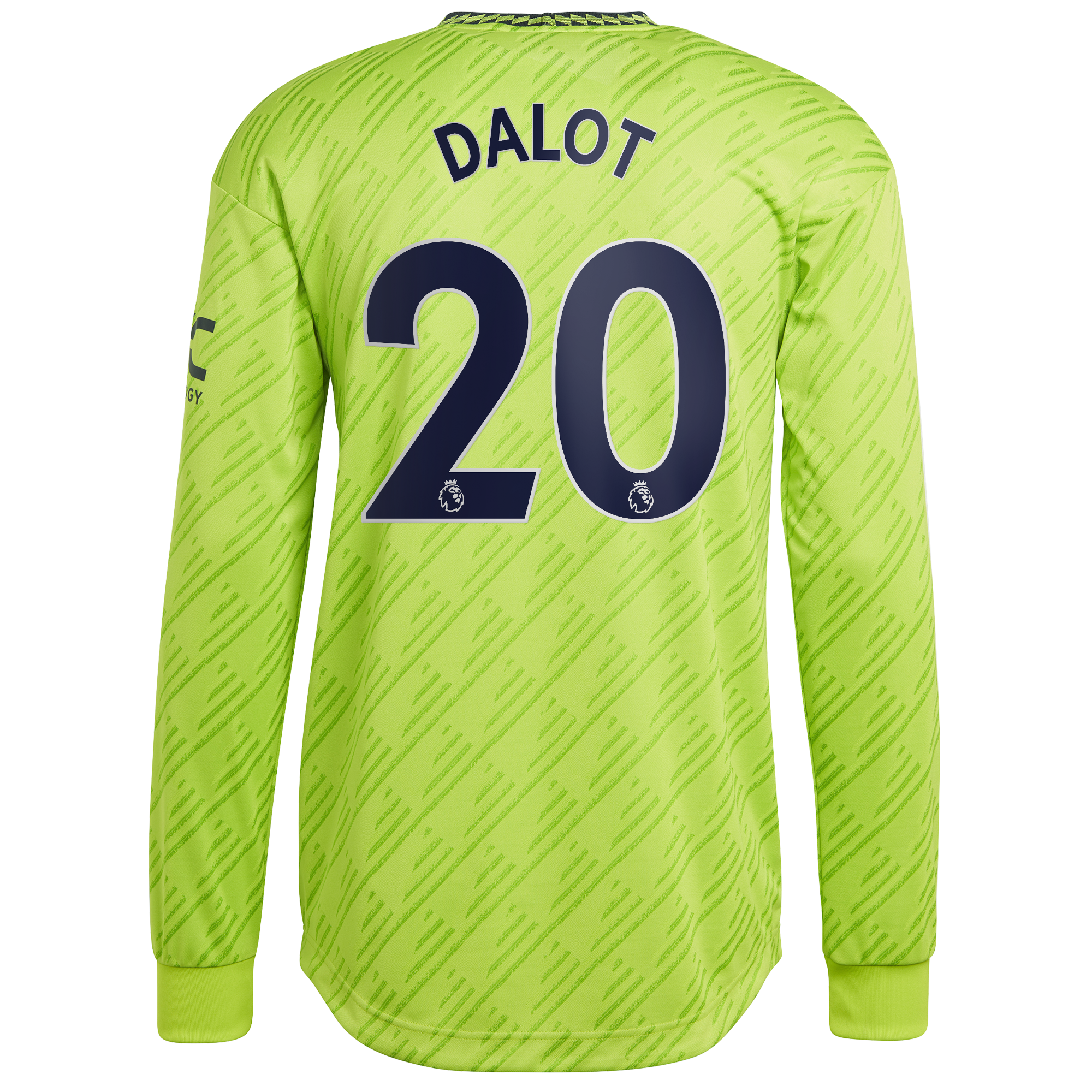 Manchester United Third Authentic Shirt 2022-23 - Long Sleeve with Dalot 20 printing