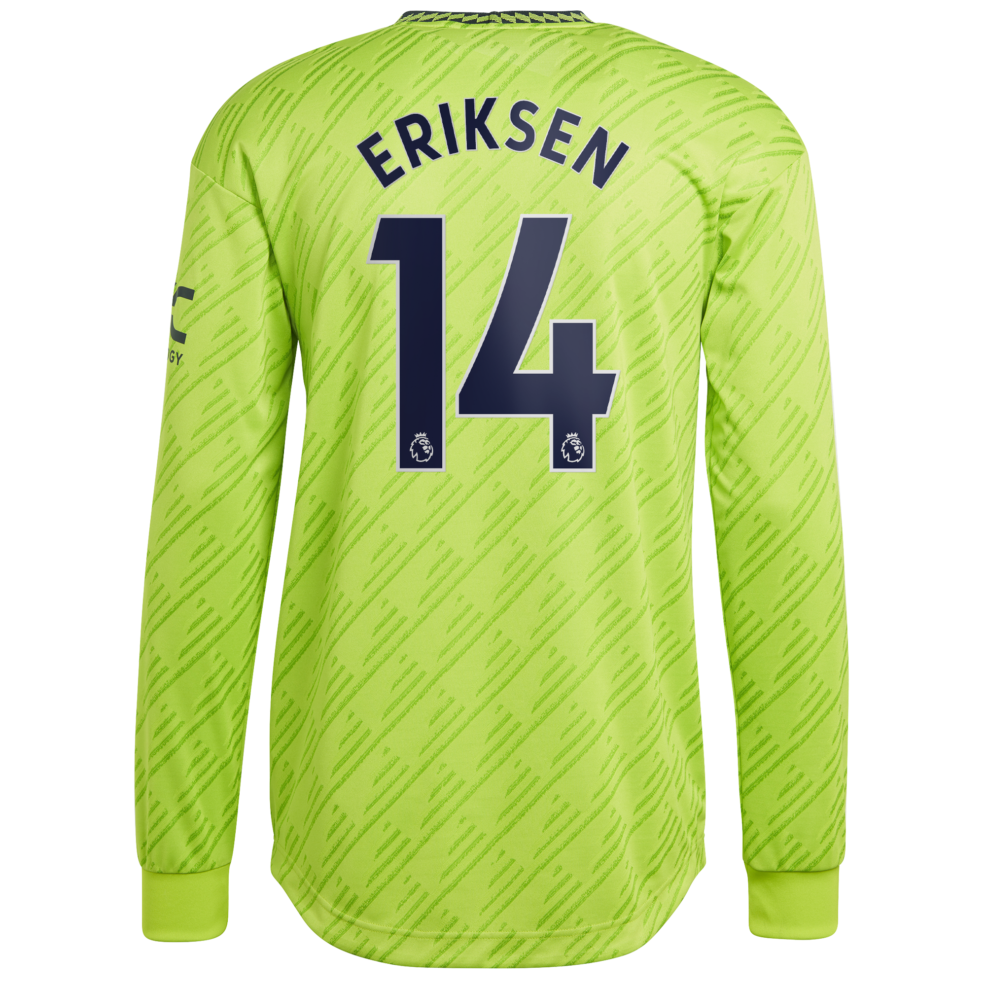Manchester United Third Authentic Shirt 2022-23 - Long Sleeve with Eriksen 14 printing