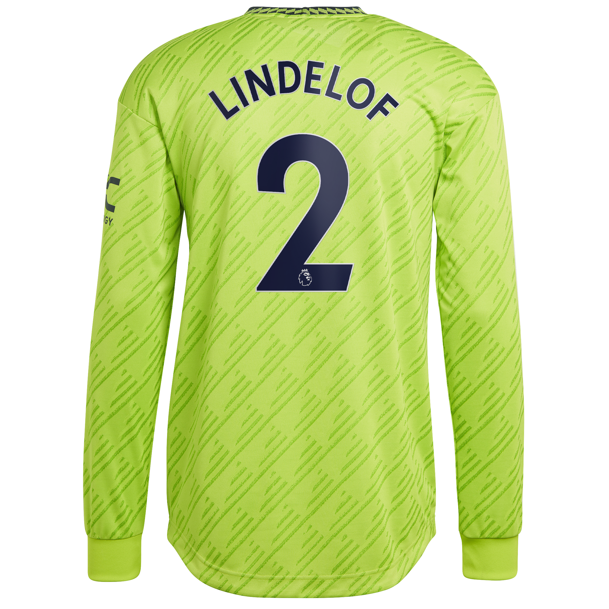 Manchester United Third Authentic Shirt 2022-23 - Long Sleeve with Lindelof 2 printing