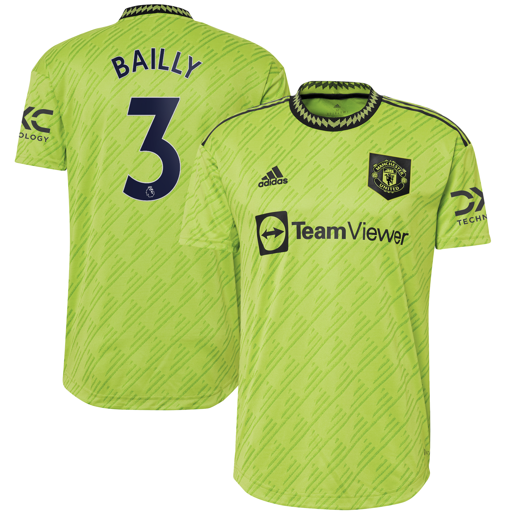 Manchester United Authentic Third Shirt 2022-23 with Bailly 3 printing