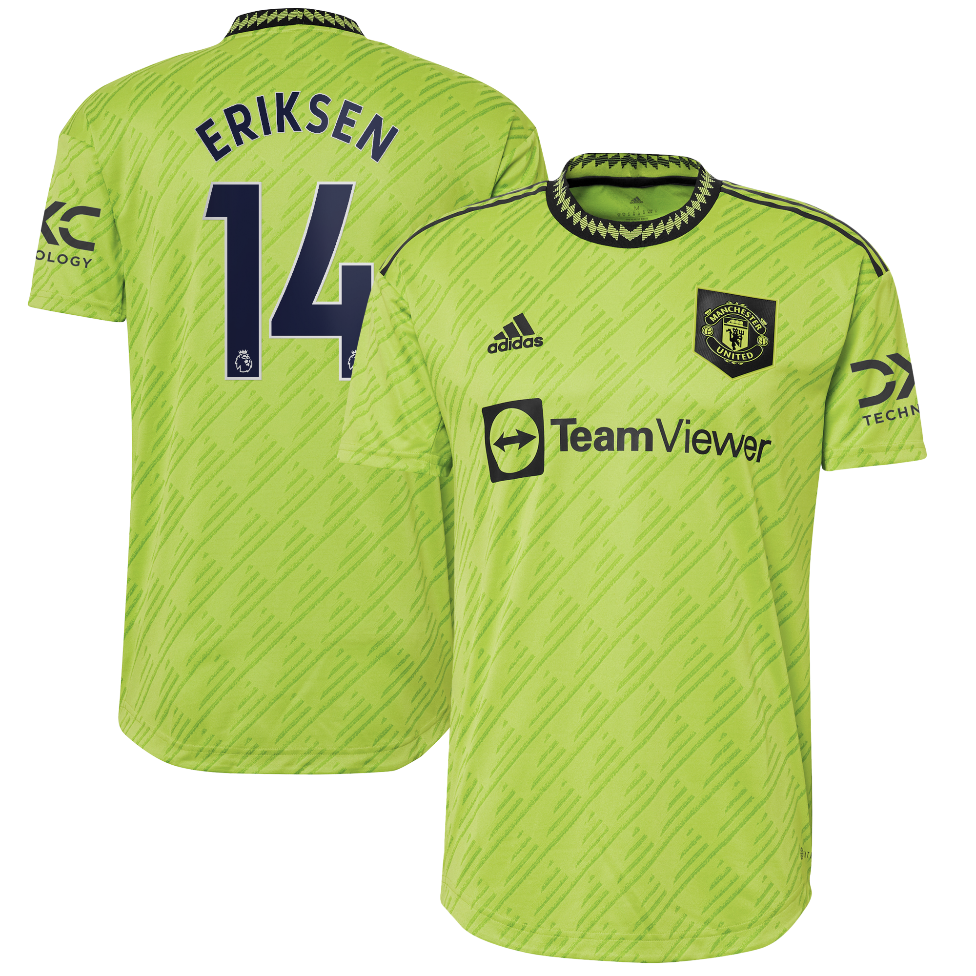 Manchester United Third Authentic Shirt 2022-23 with Eriksen 14 printing