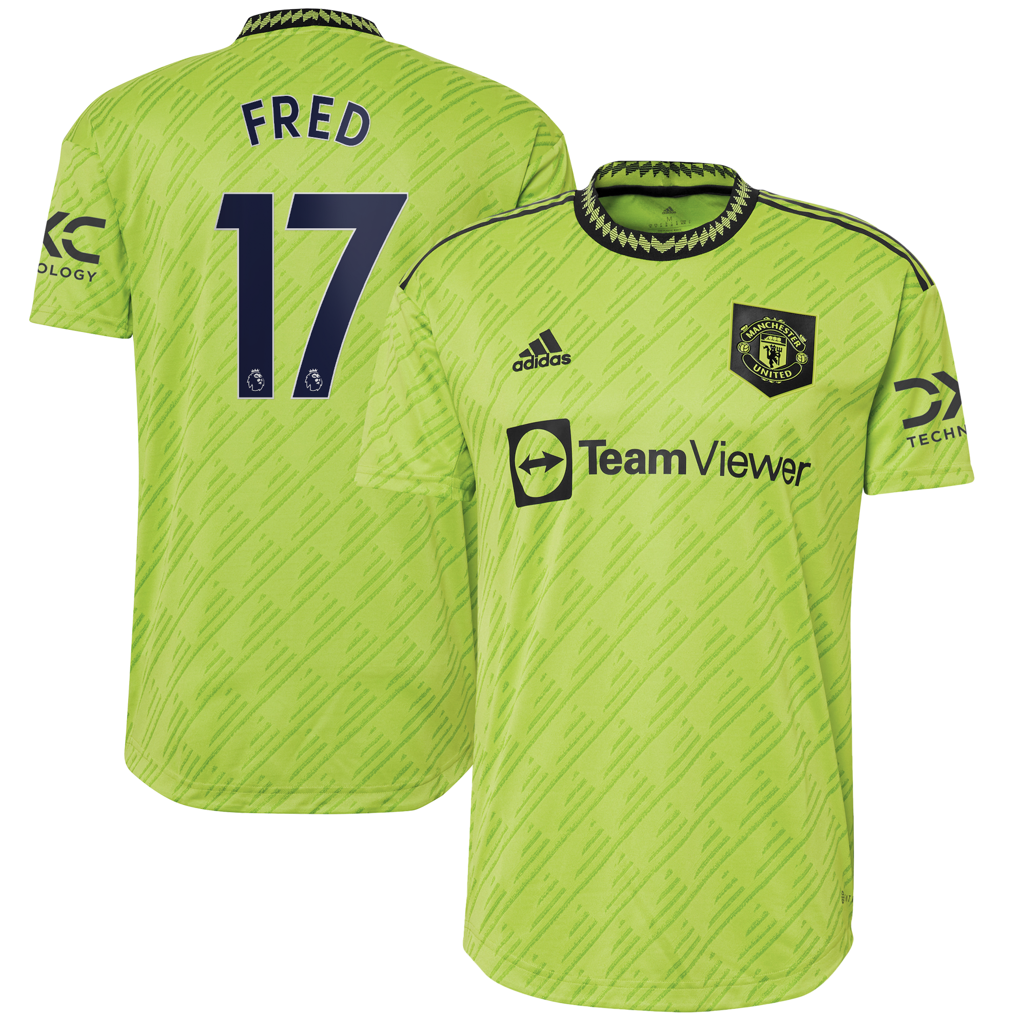 Manchester United Third Authentic Shirt 2022-23 with Fred 17 printing