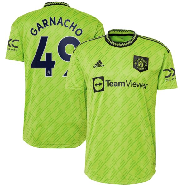 Manchester United Third Authentic Shirt 2022-23 with Garnacho 49 printing