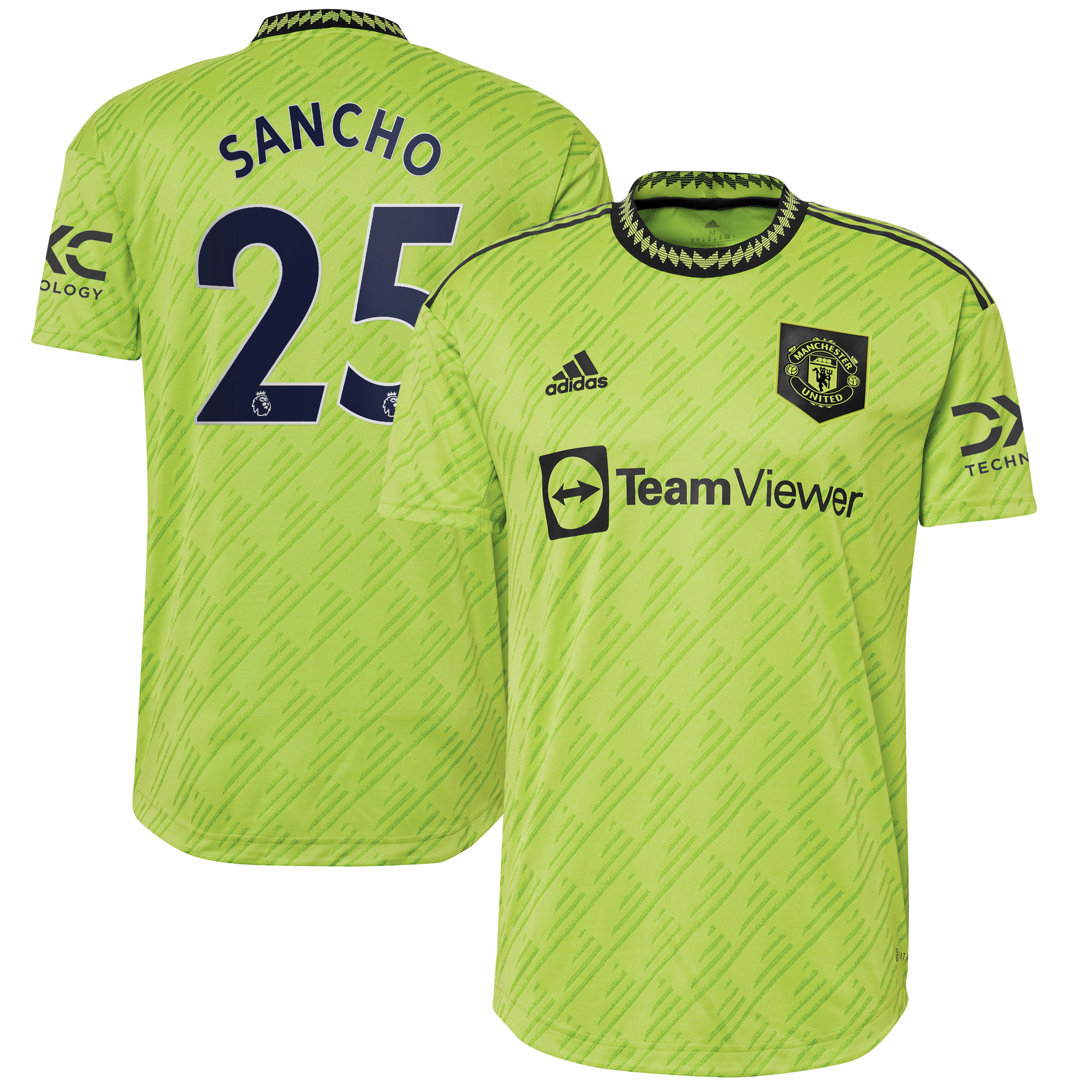 Manchester United Third Authentic Shirt 2022-23 with Sancho 25 printing