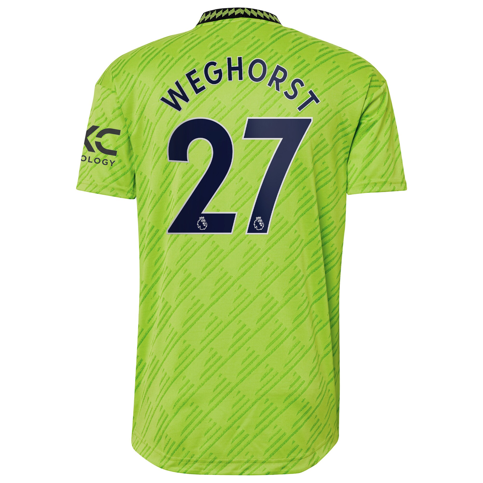 Manchester United Third Authentic Shirt 2022-23 with Weghorst 27 printing