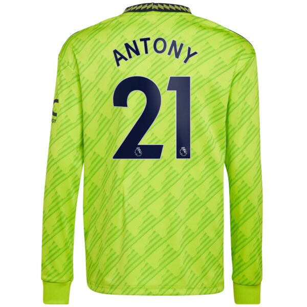 Manchester United Third Shirt 2022-23 - Long Sleeve with Antony 21 printing