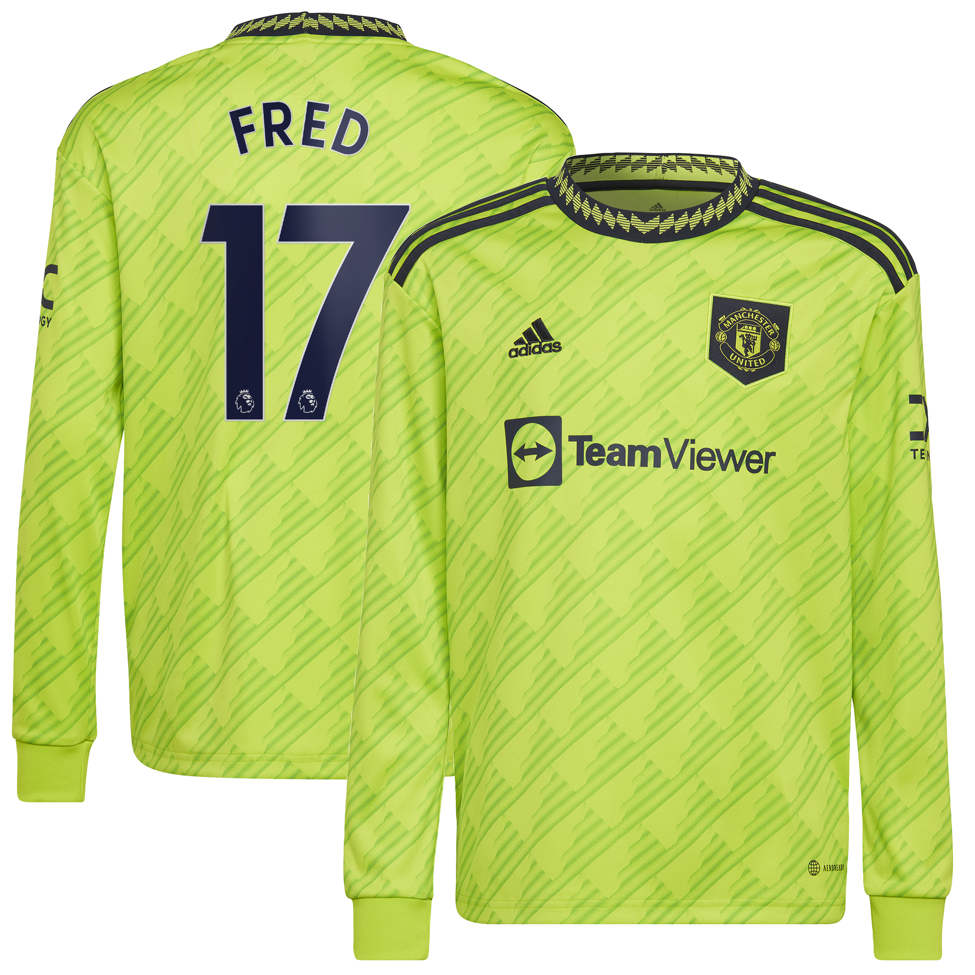 Manchester United Third Shirt 2022-23 - Long Sleeve with Fred 17 printing