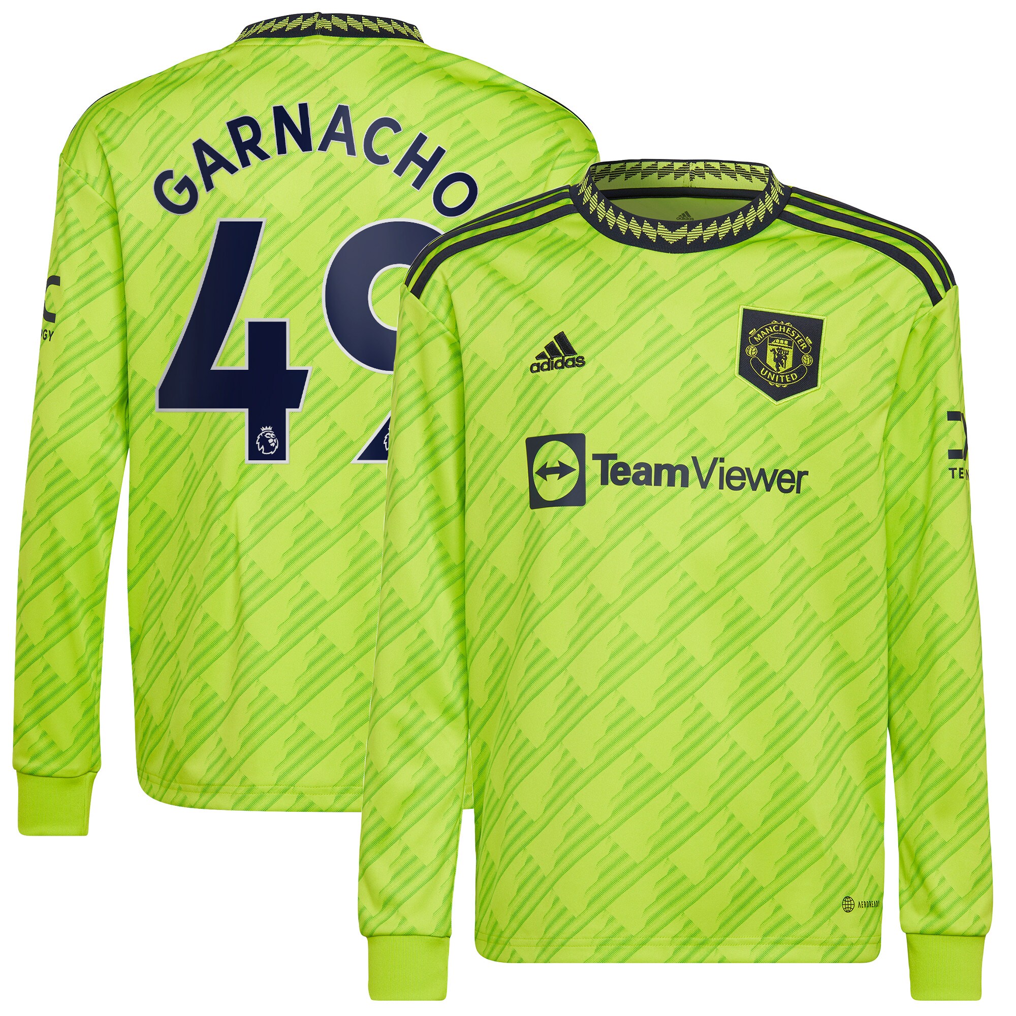 Manchester United Third Shirt 2022-23 - Long Sleeve with Garnacho 49 printing