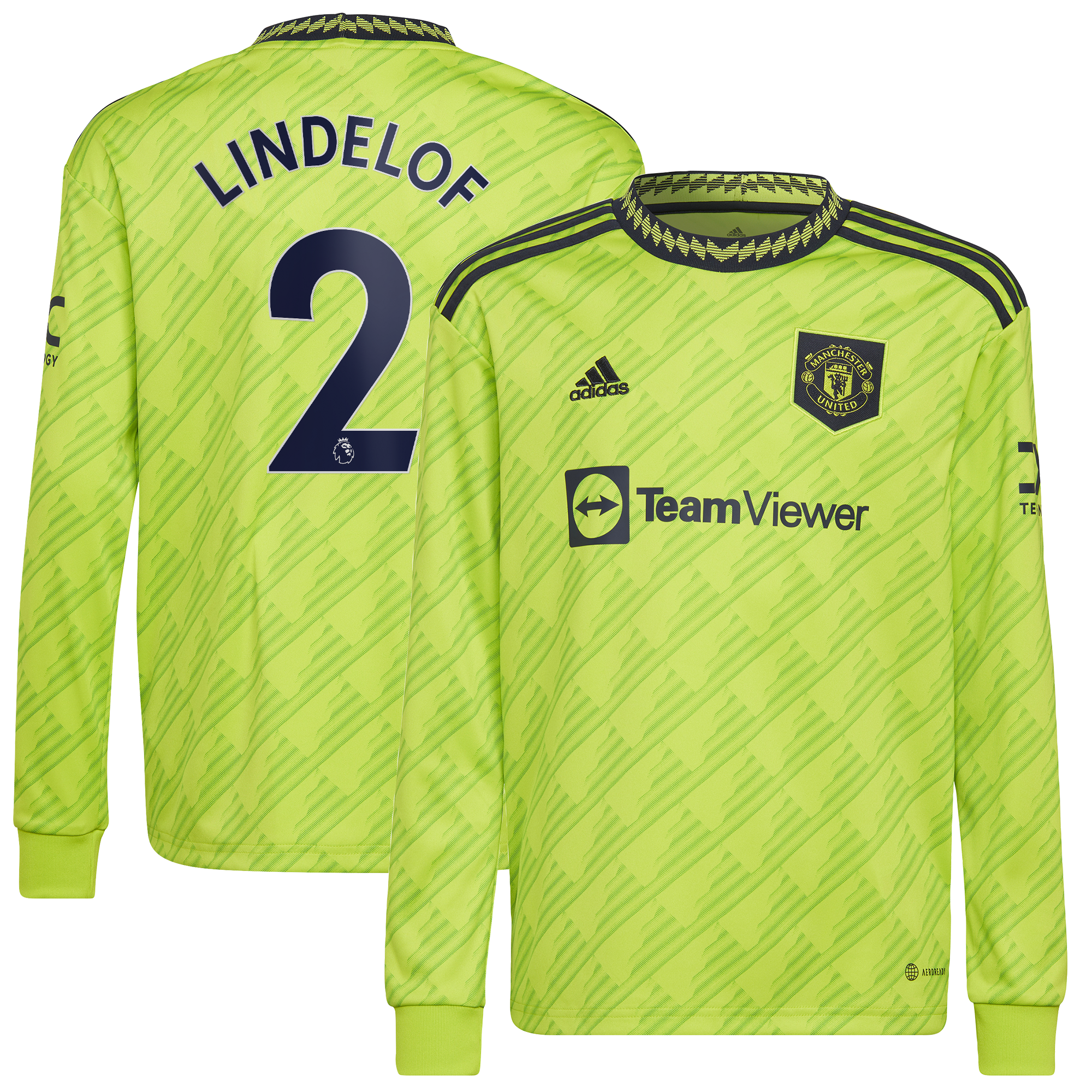 Manchester United Third Shirt 2022-23 - Long Sleeve with Lindelof 2 printing