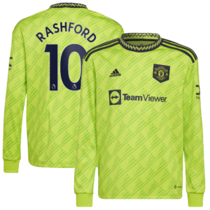 Manchester United Third Shirt 2022-23 - Long Sleeve with Rashford 10 printing