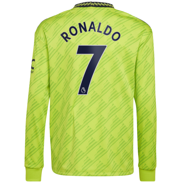 Manchester United Third Shirt 2022-23 - Long Sleeve with Ronaldo 7 printing